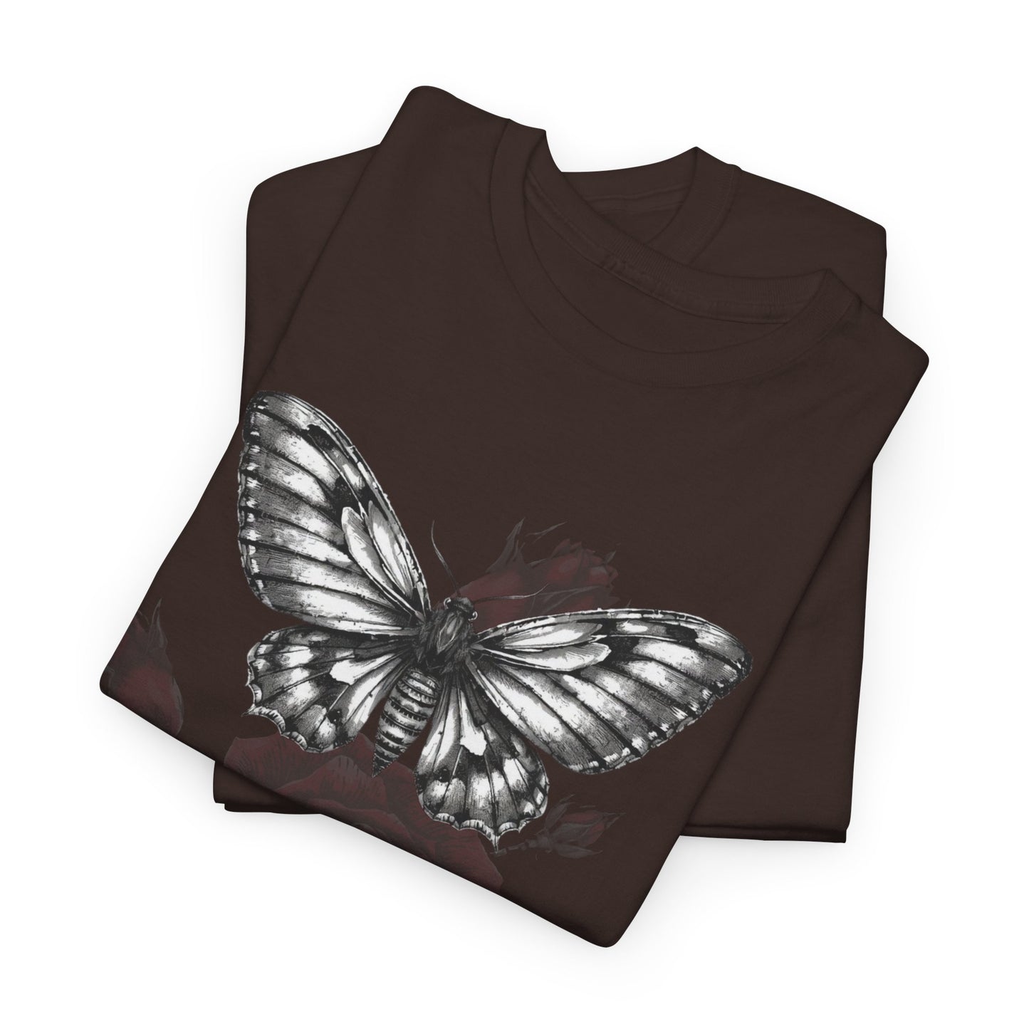 Gothic Y2k Butterfly Graphic Unisex Heavy Cotton Tee