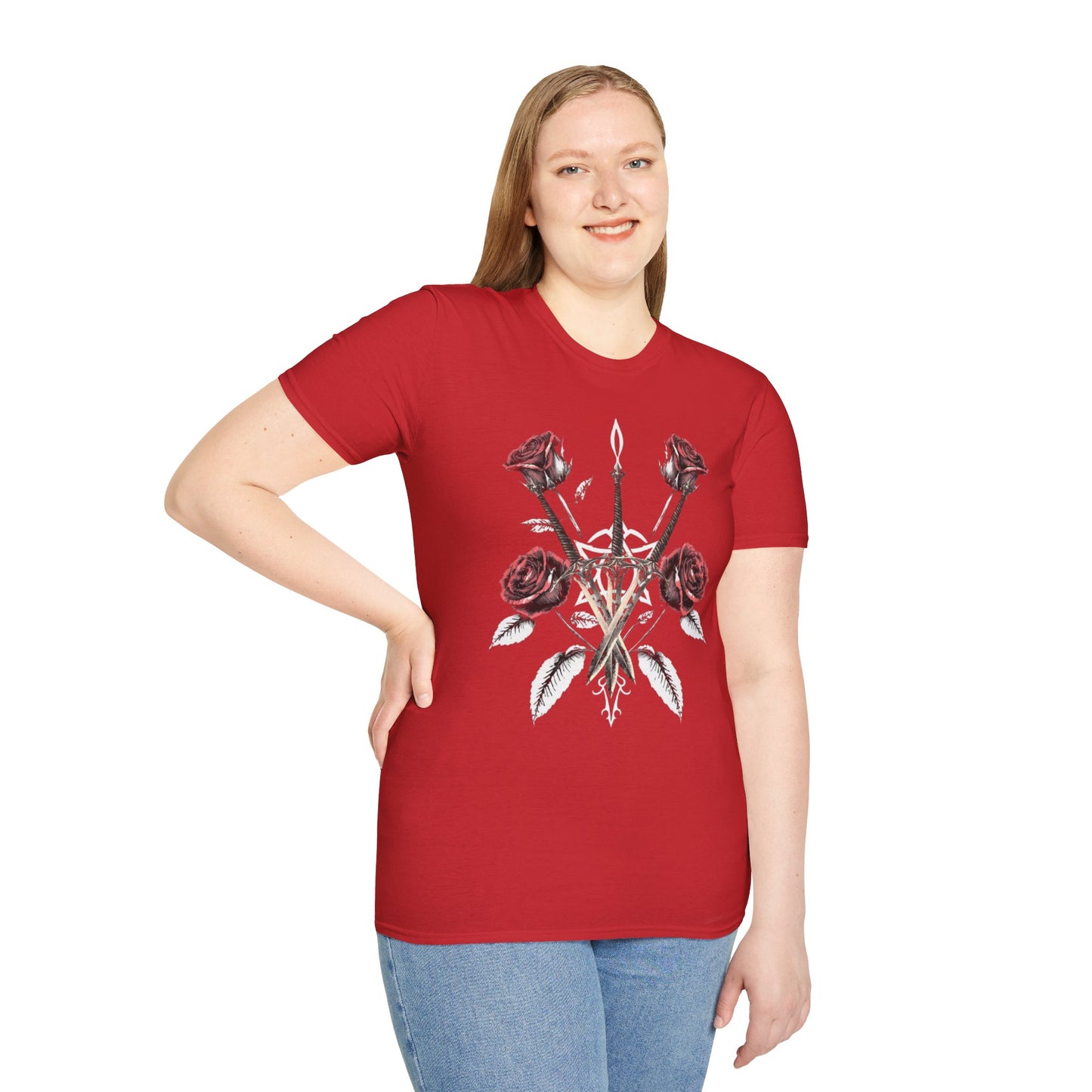 Gothic Y2k Rose & Sword Unisex T-Shirt