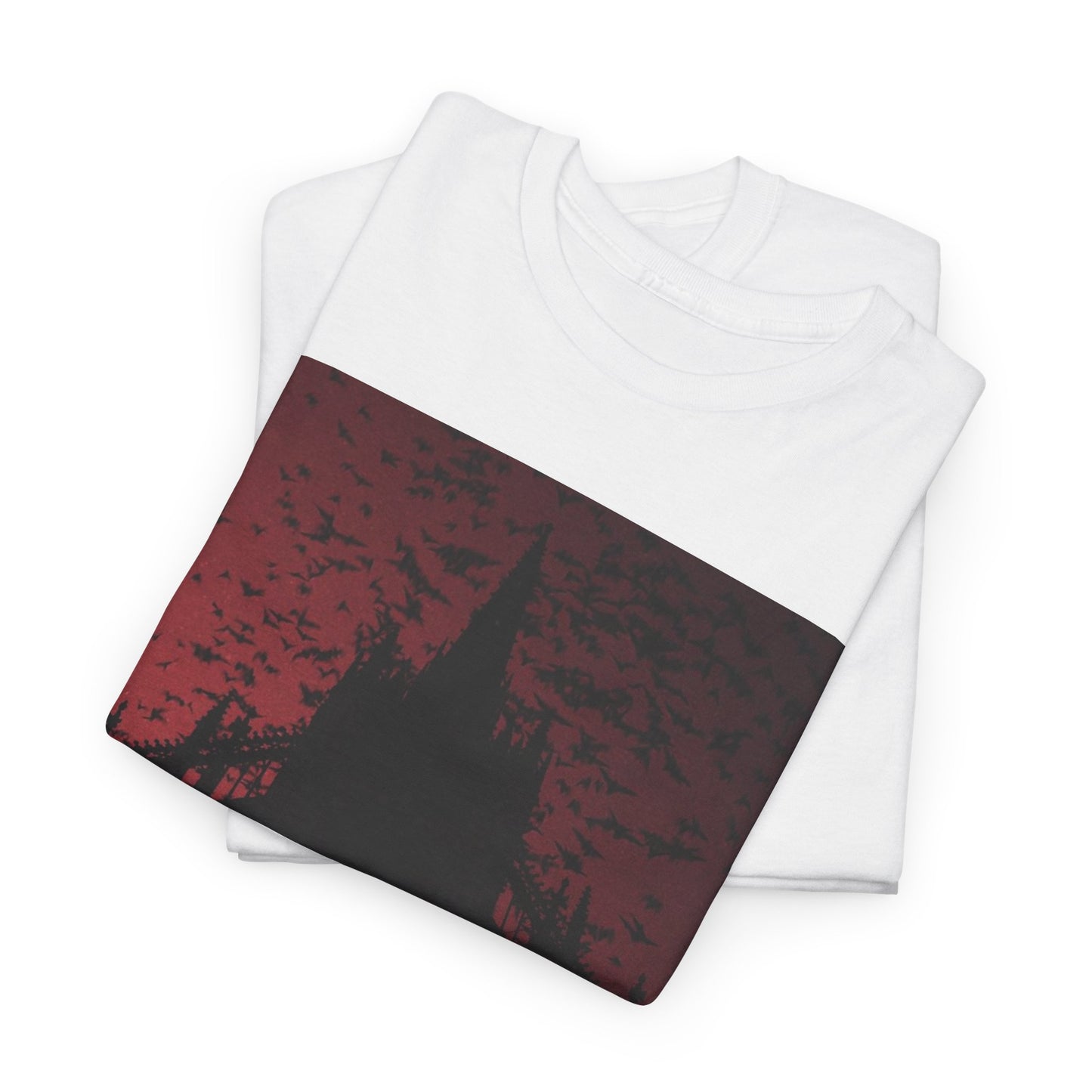 Dark Fantasy Cathedral Unisex Heavy Cotton Tee