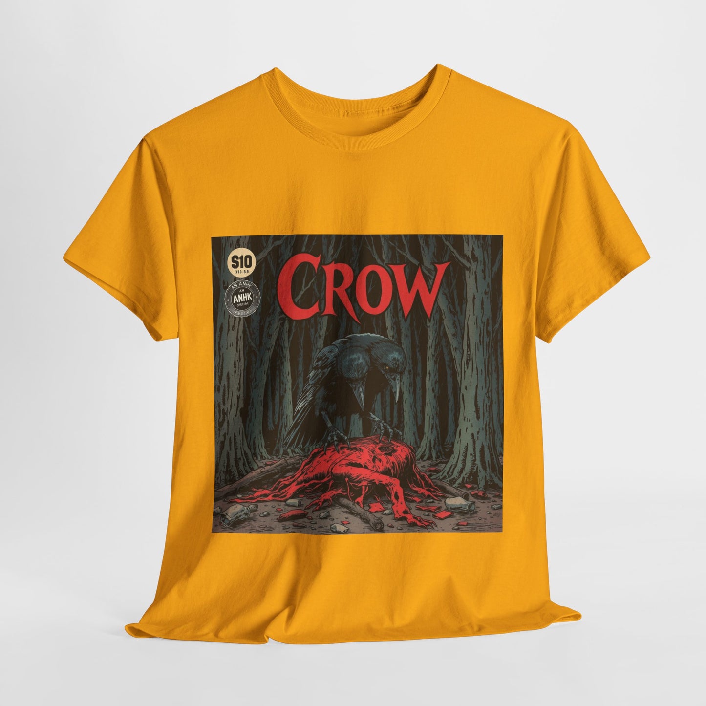 Vintage Comic Cover Crow Graphic Tee