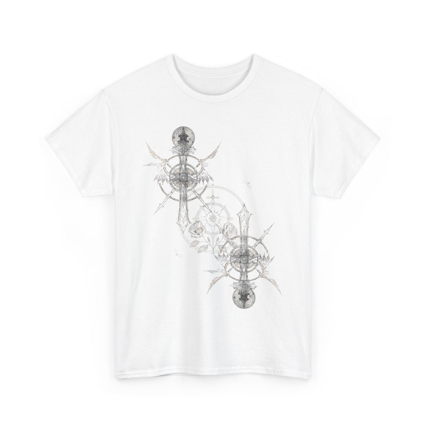 Gothic Y2k Cross Unisex Heavy Cotton Tee
