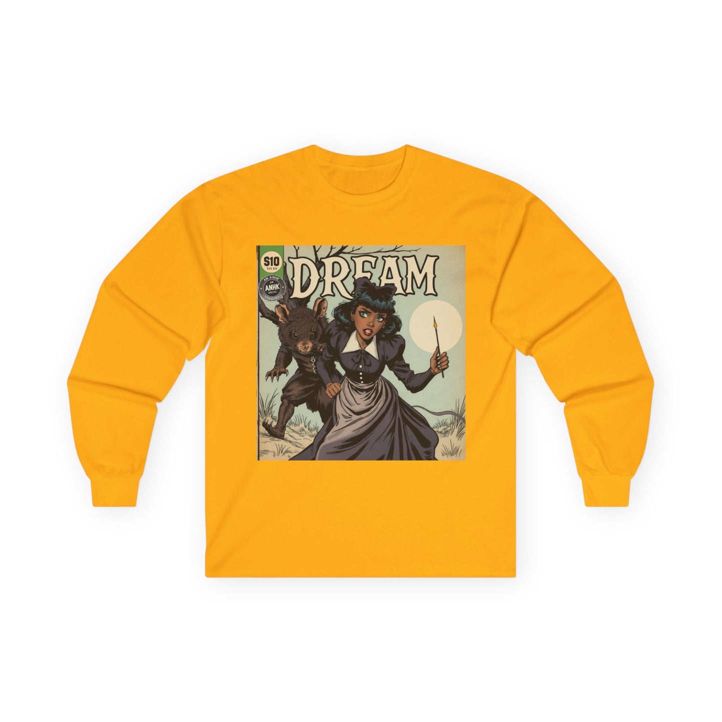 Vintage Comic Cover Dreamy Wonderland Unisex Long Sleeve Tee