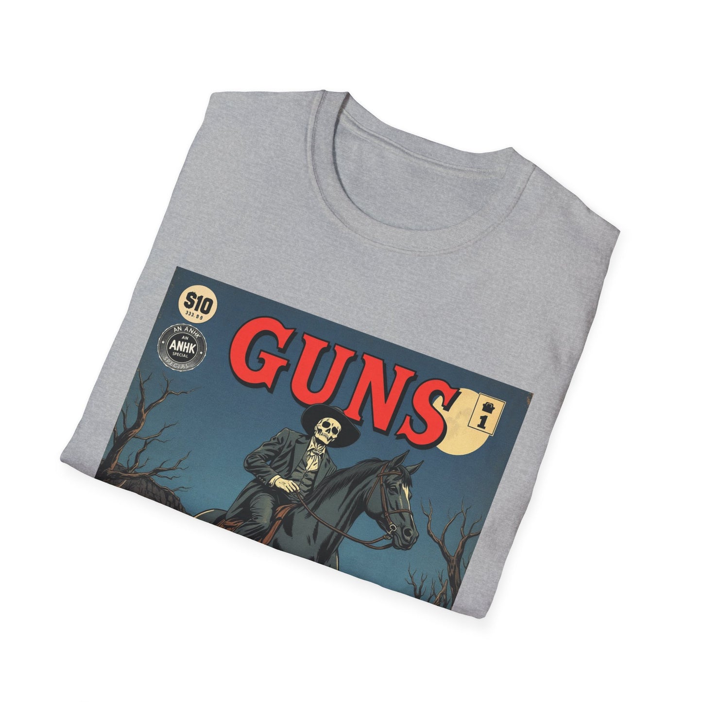 Vintage Comic Cover 'Guns' Graphic Tee
