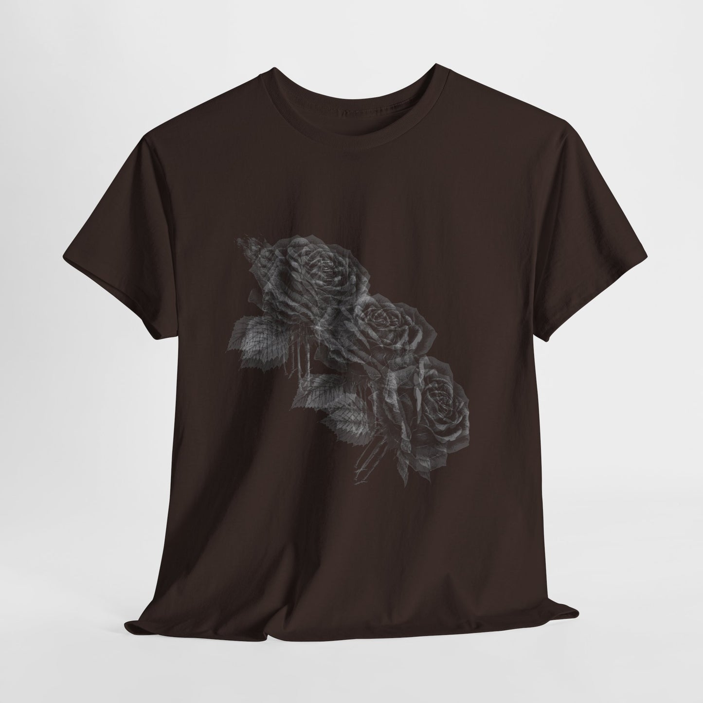 Y2k Gothic Faded Rose Unisex Heavy Cotton Tee