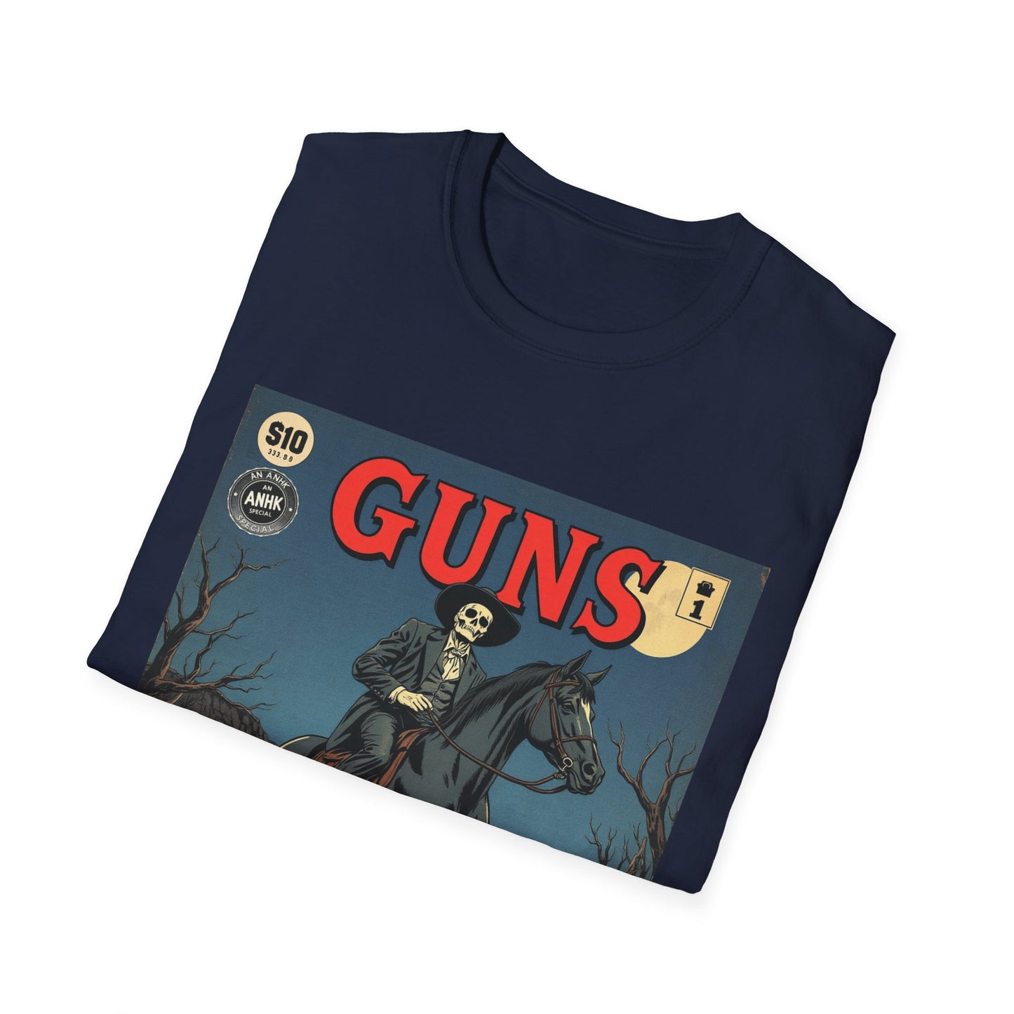Vintage Comic Cover 'Guns' Graphic Tee