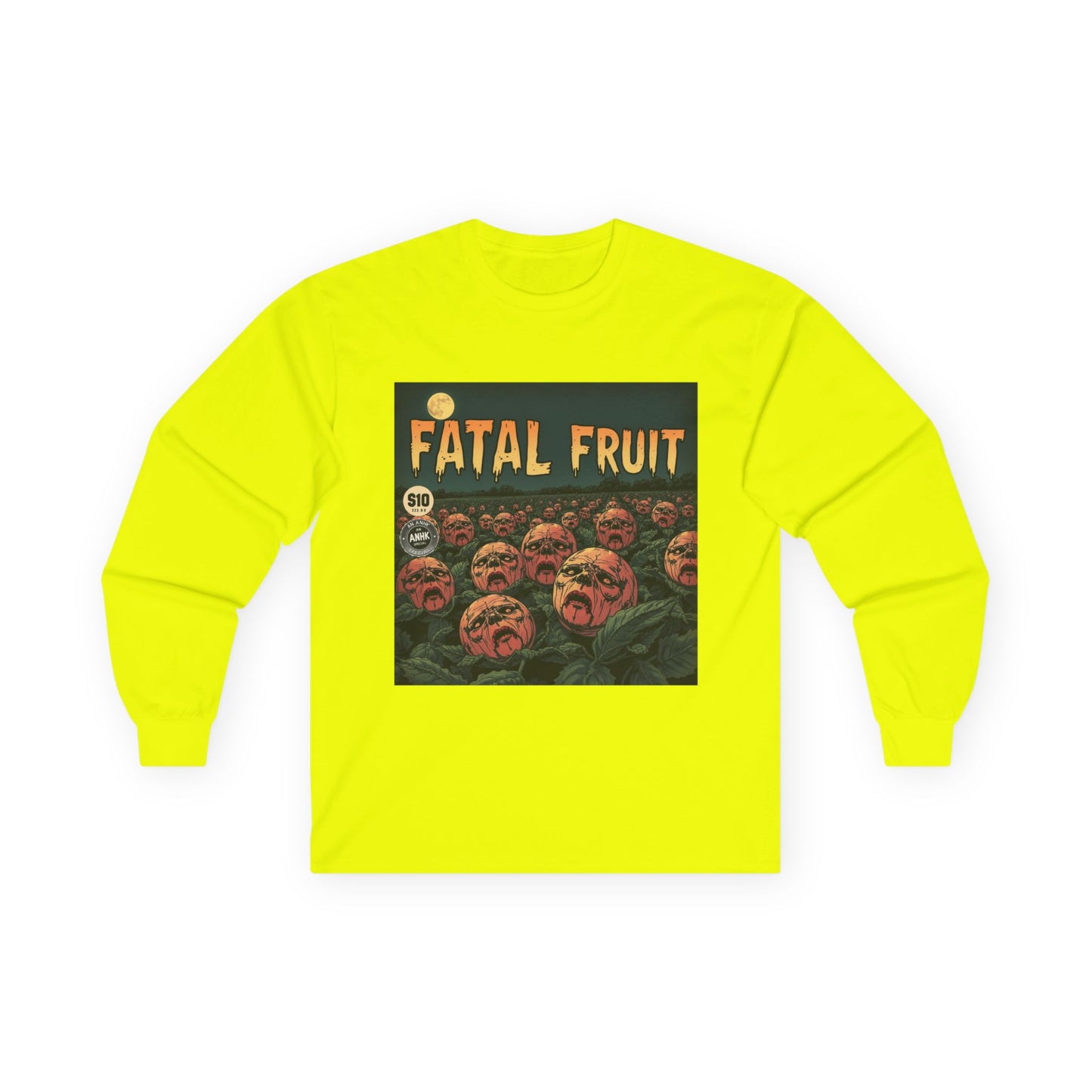 Vintage Comic Cover Fatal Fruit Unisex Long Sleeve Tee