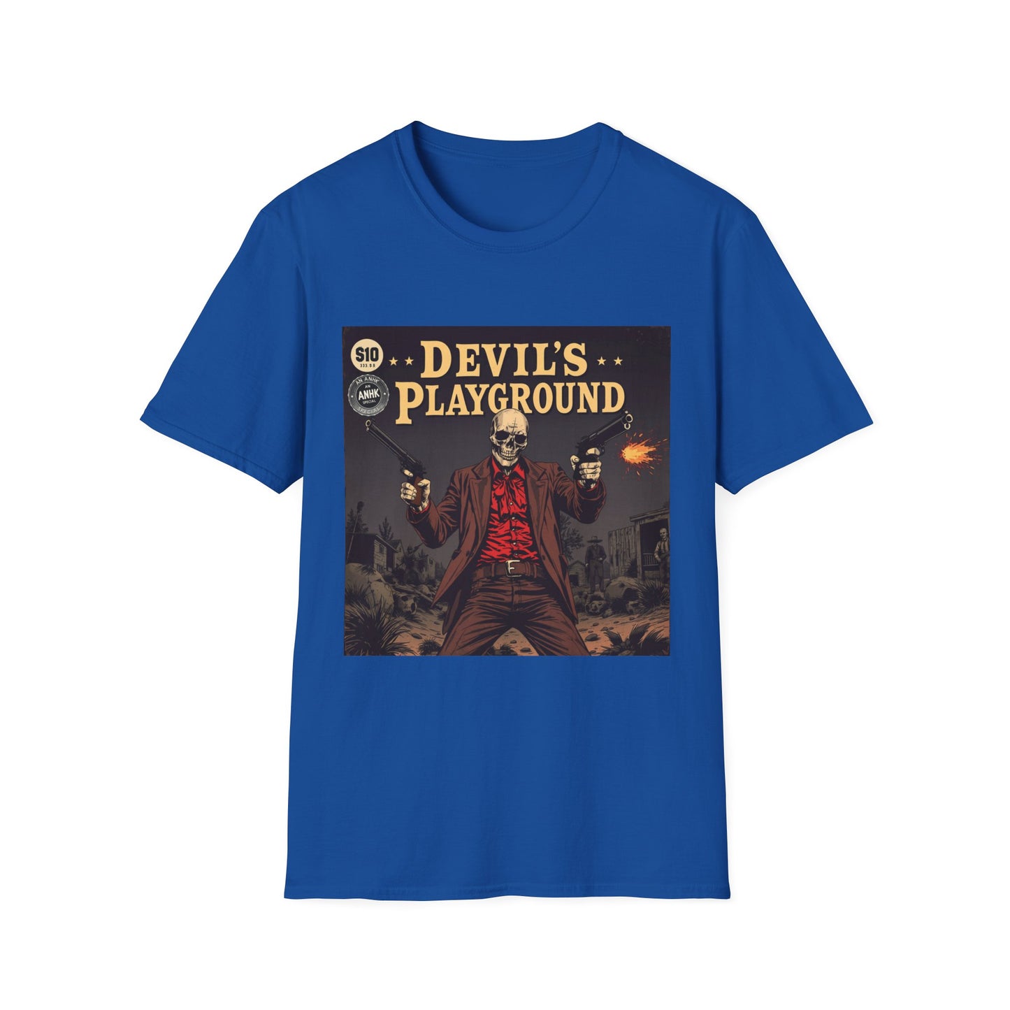 Vintage Comic Cover 'Devil's Playground' Graphic Tee