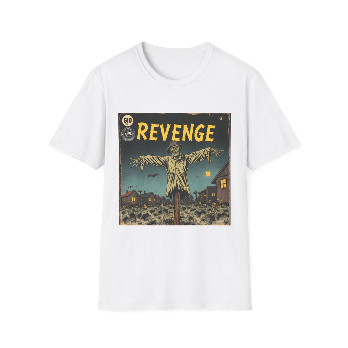 Vintage Comic Cover 'Scarecrow Revenge' T-Shirt