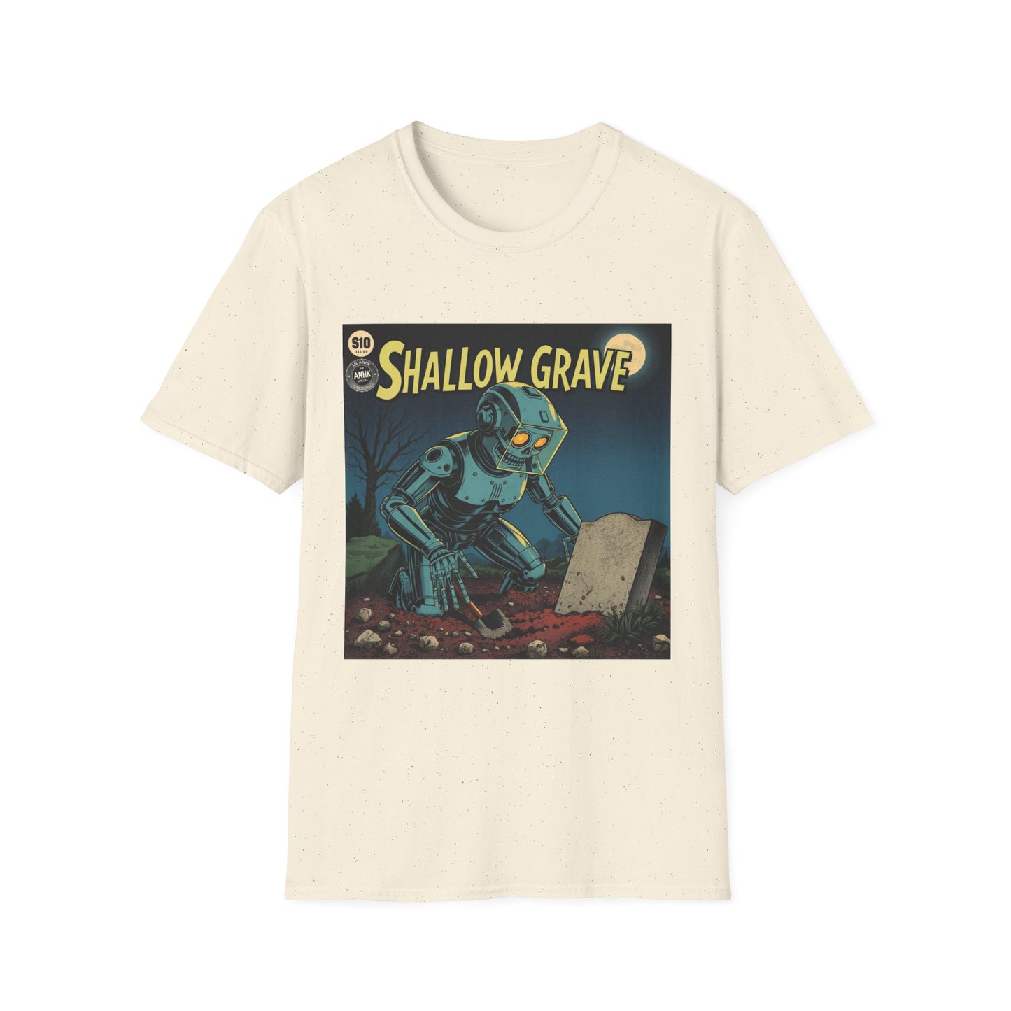 Vintage Comic Cover Shallow Grave Graphic T-Shirt