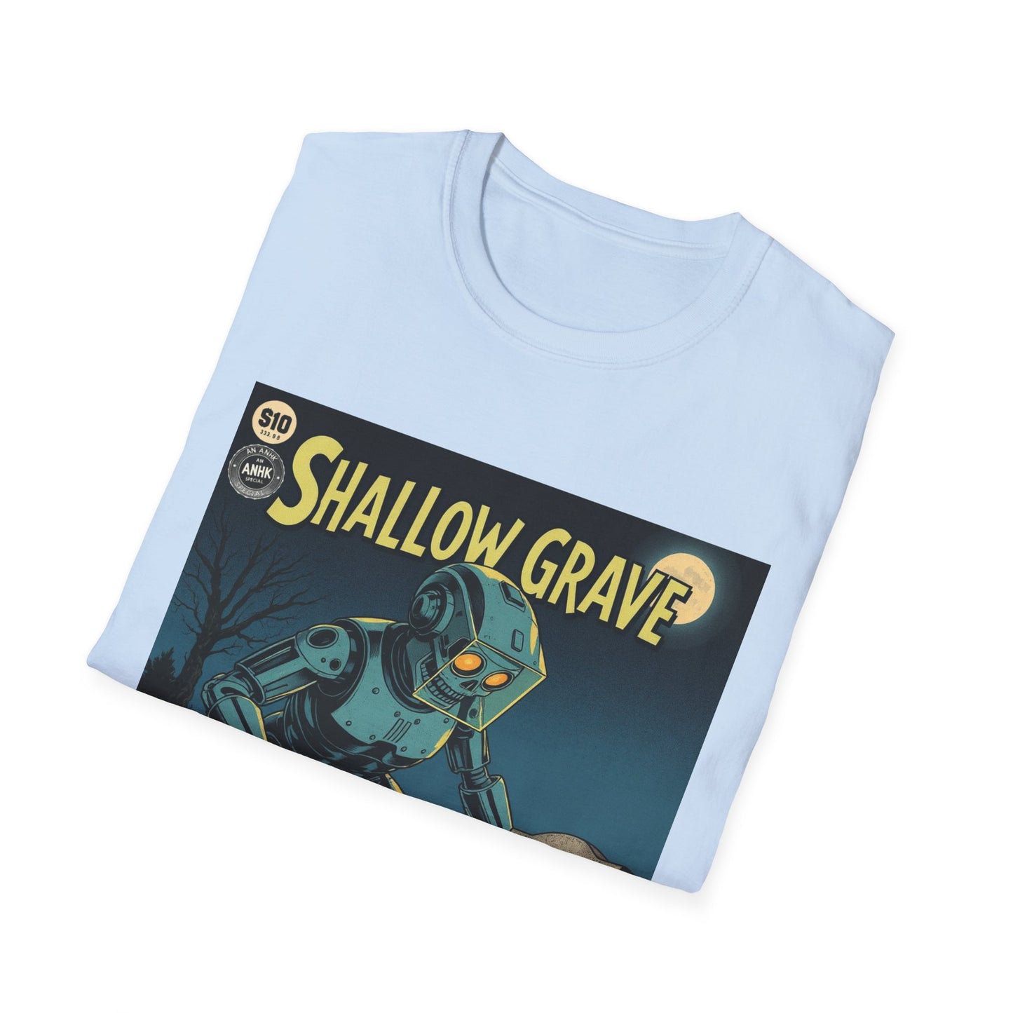 Vintage Comic Cover Shallow Grave Graphic T-Shirt