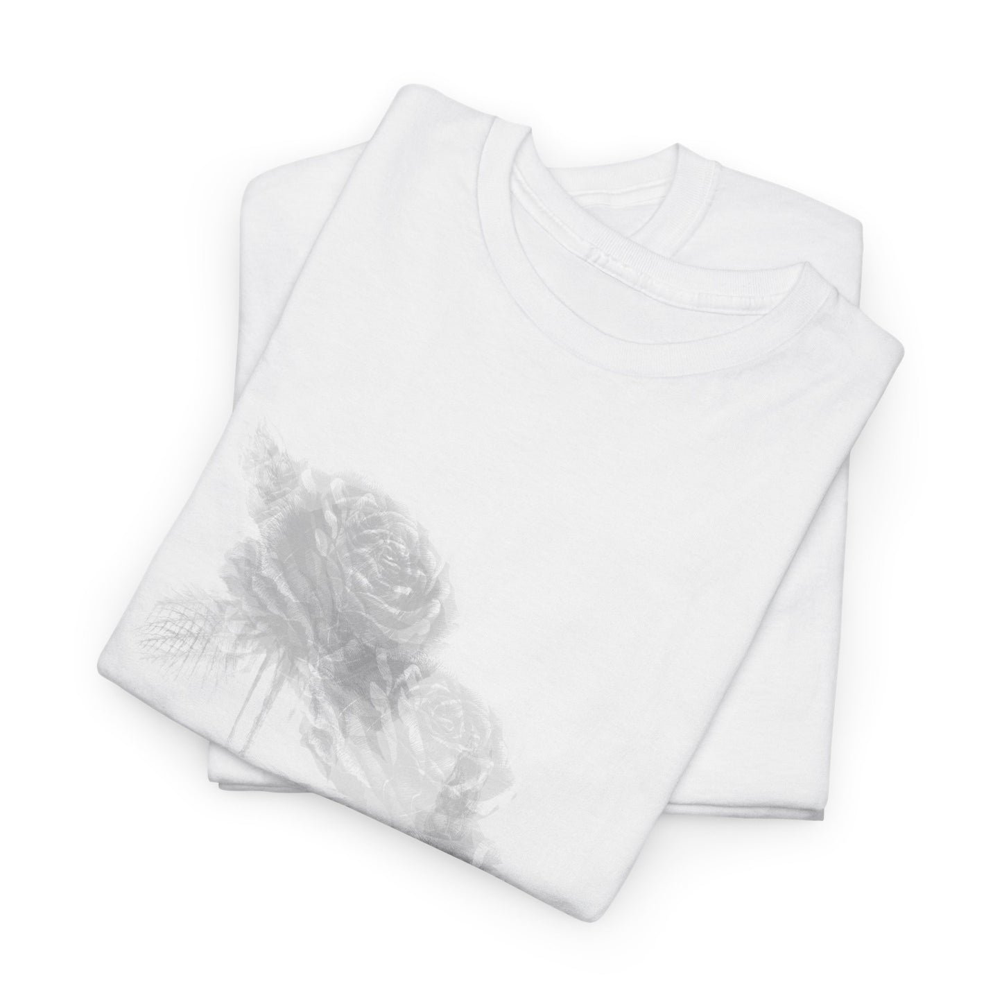 Y2k Gothic Faded Rose Unisex Heavy Cotton Tee