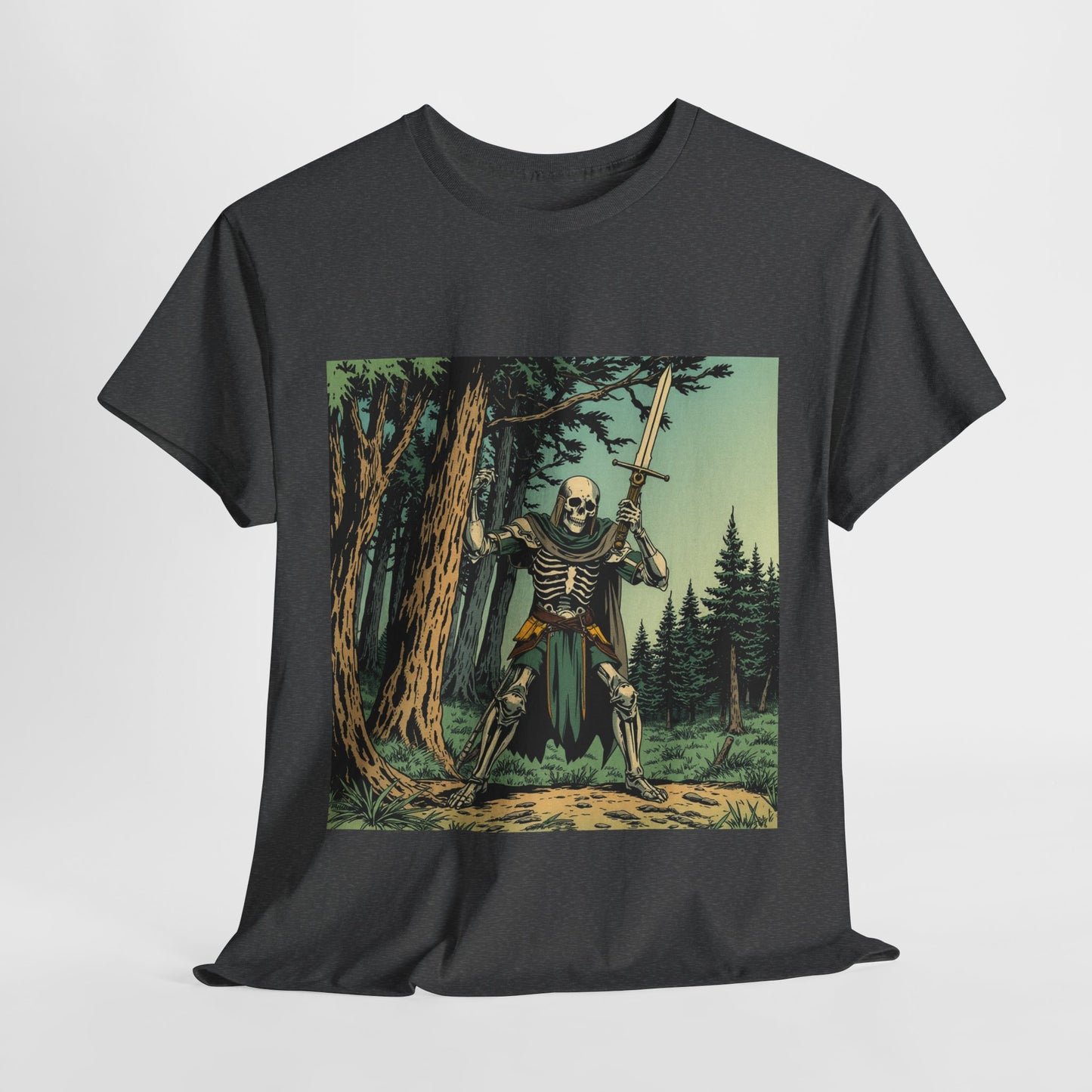 Skelly Goth Vintage Comic Cover Unisex Heavy Cotton Tee