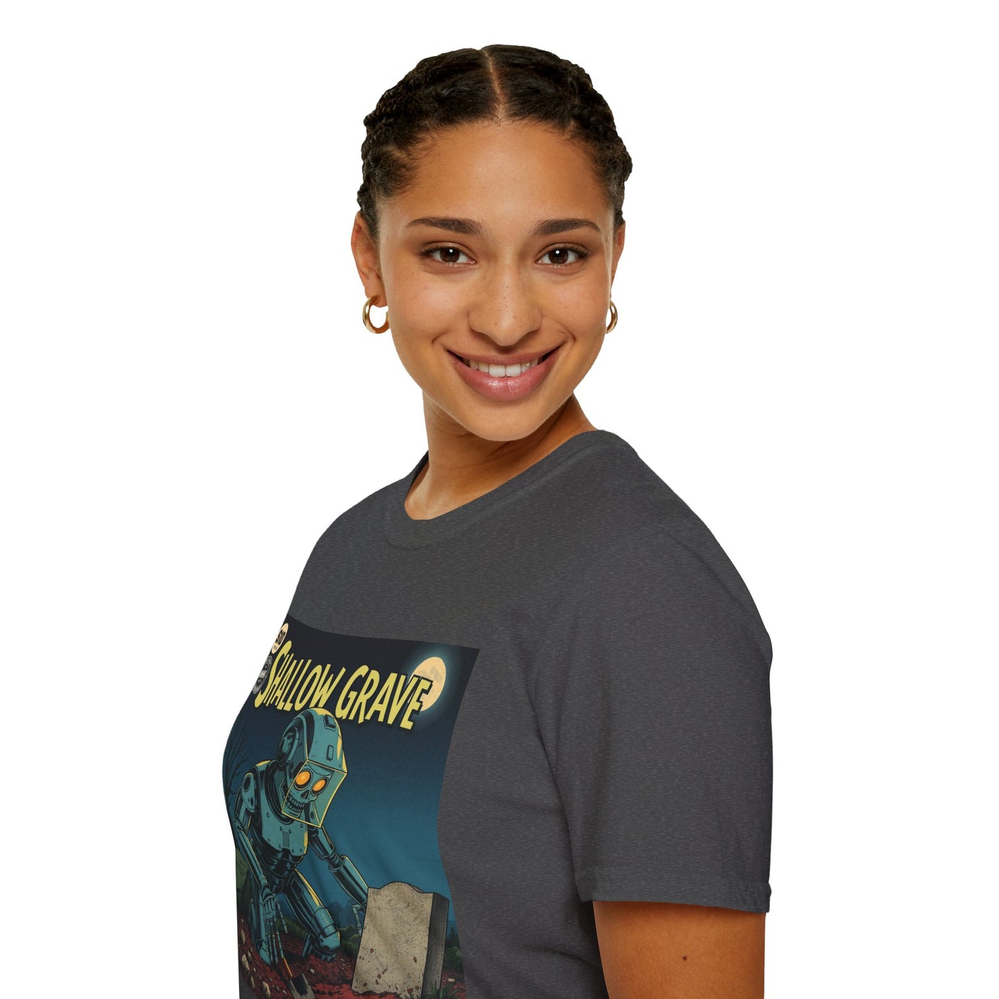 Vintage Comic Cover Shallow Grave Graphic T-Shirt