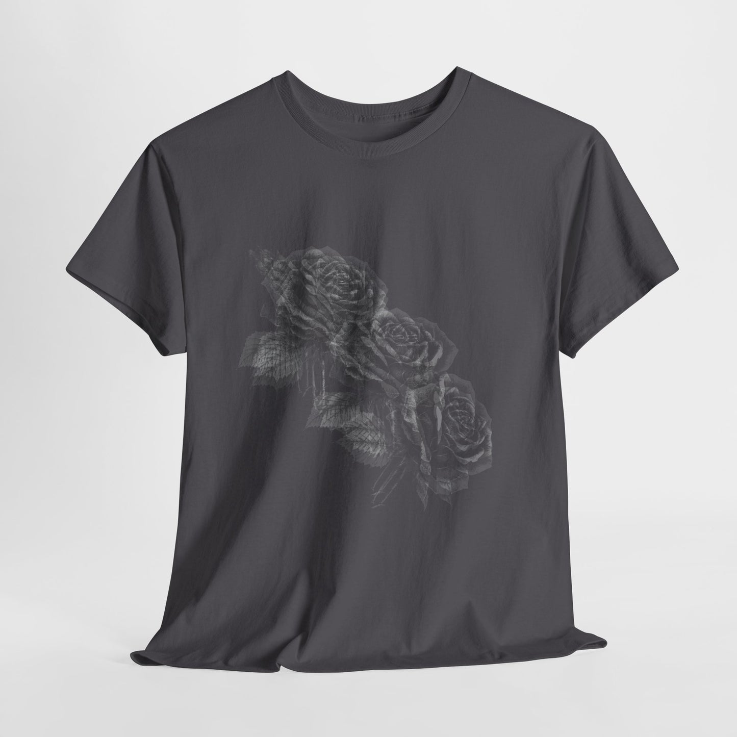 Y2k Gothic Faded Rose Unisex Heavy Cotton Tee