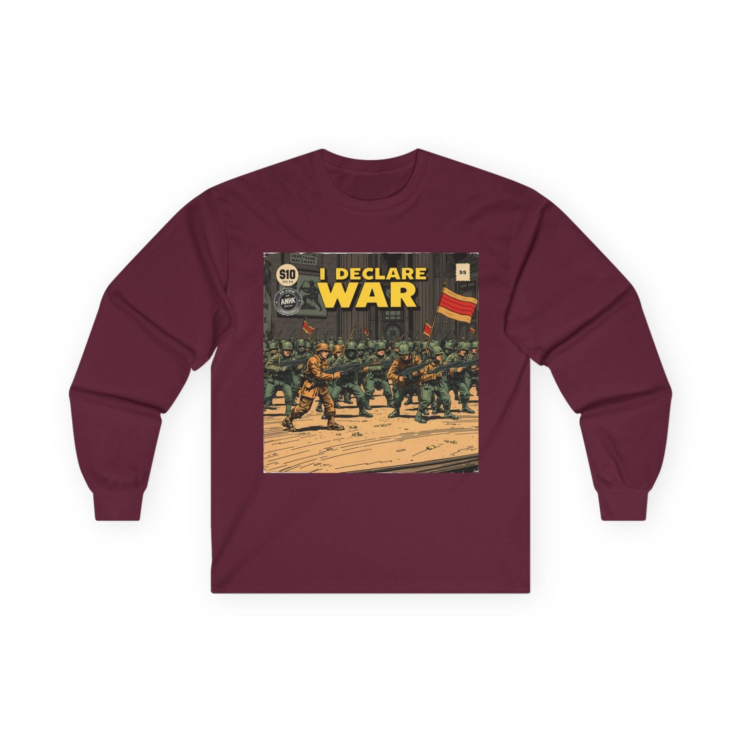 Unisex Graphic Long Sleeve Tee - I Declare War