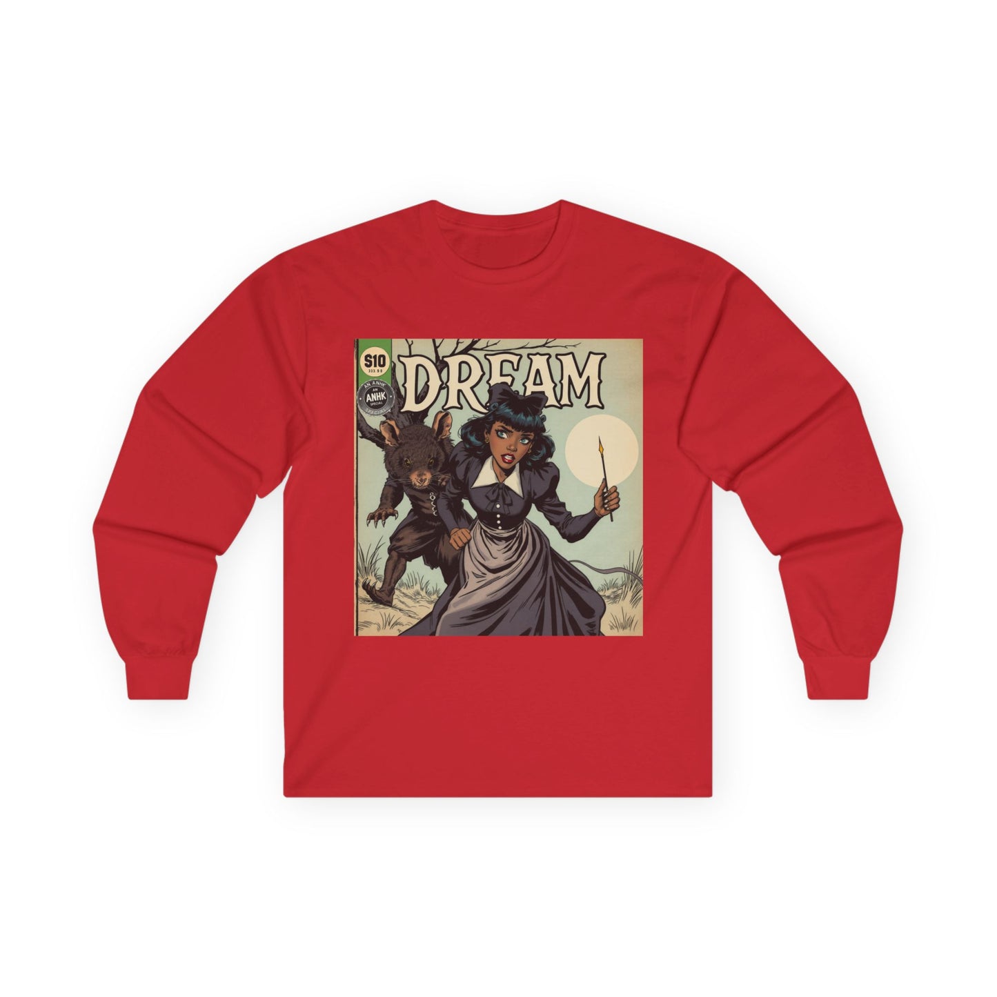 Vintage Comic Cover Dreamy Wonderland Unisex Long Sleeve Tee