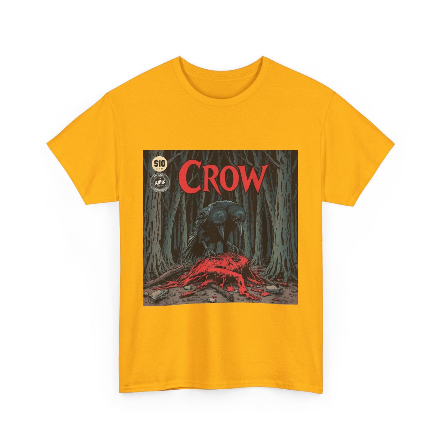 Vintage Comic Cover Crow Graphic Tee