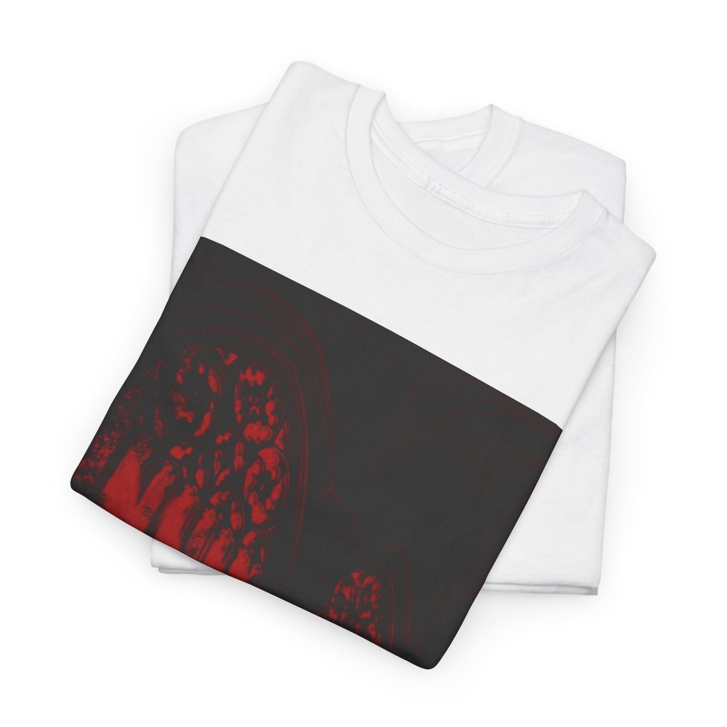Red Dreams Cathedral Window Heavy Cotton Tee