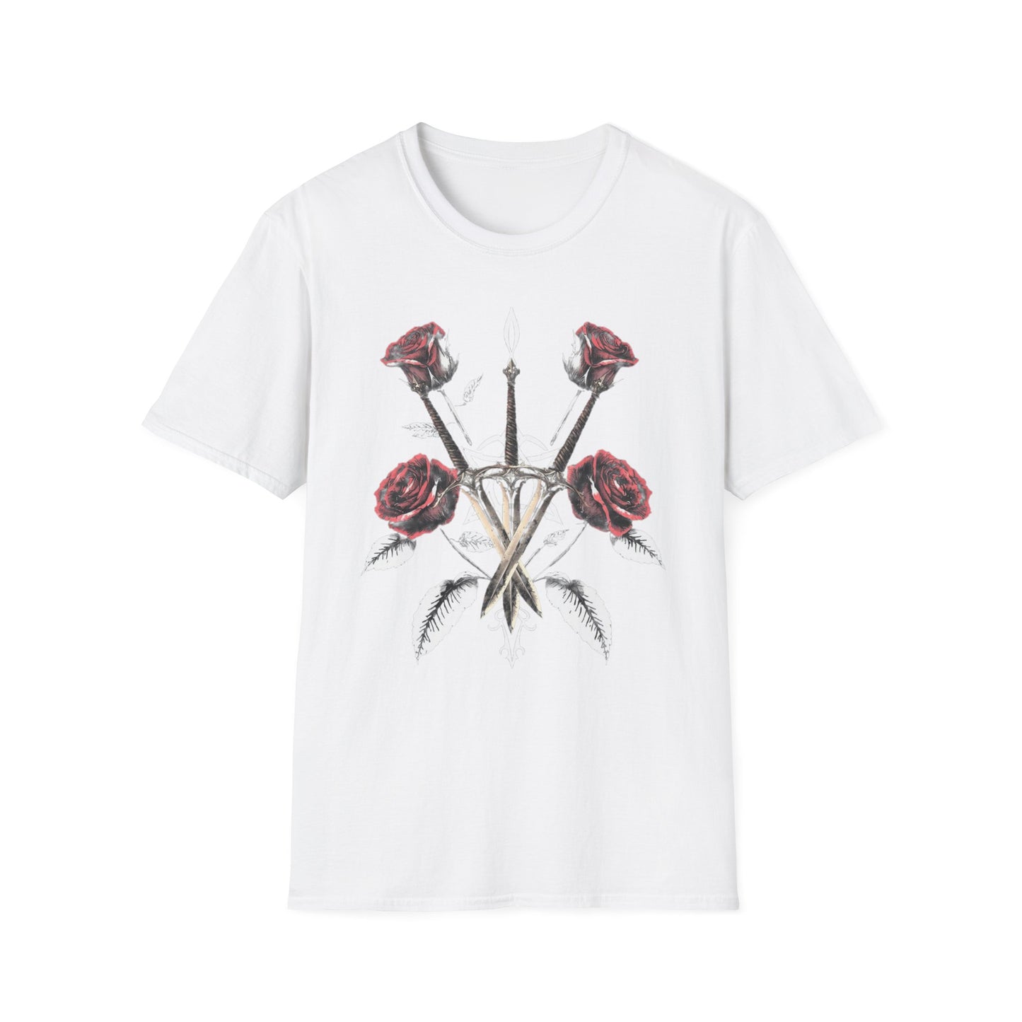 Gothic Y2k Rose & Sword Unisex T-Shirt