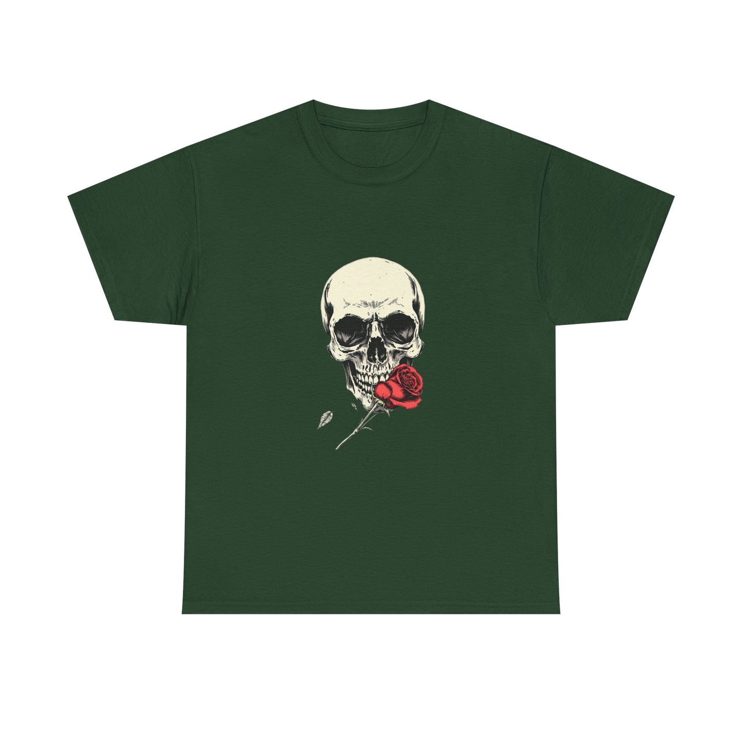 Gothic Y2k Skull Rose Unisex Tee