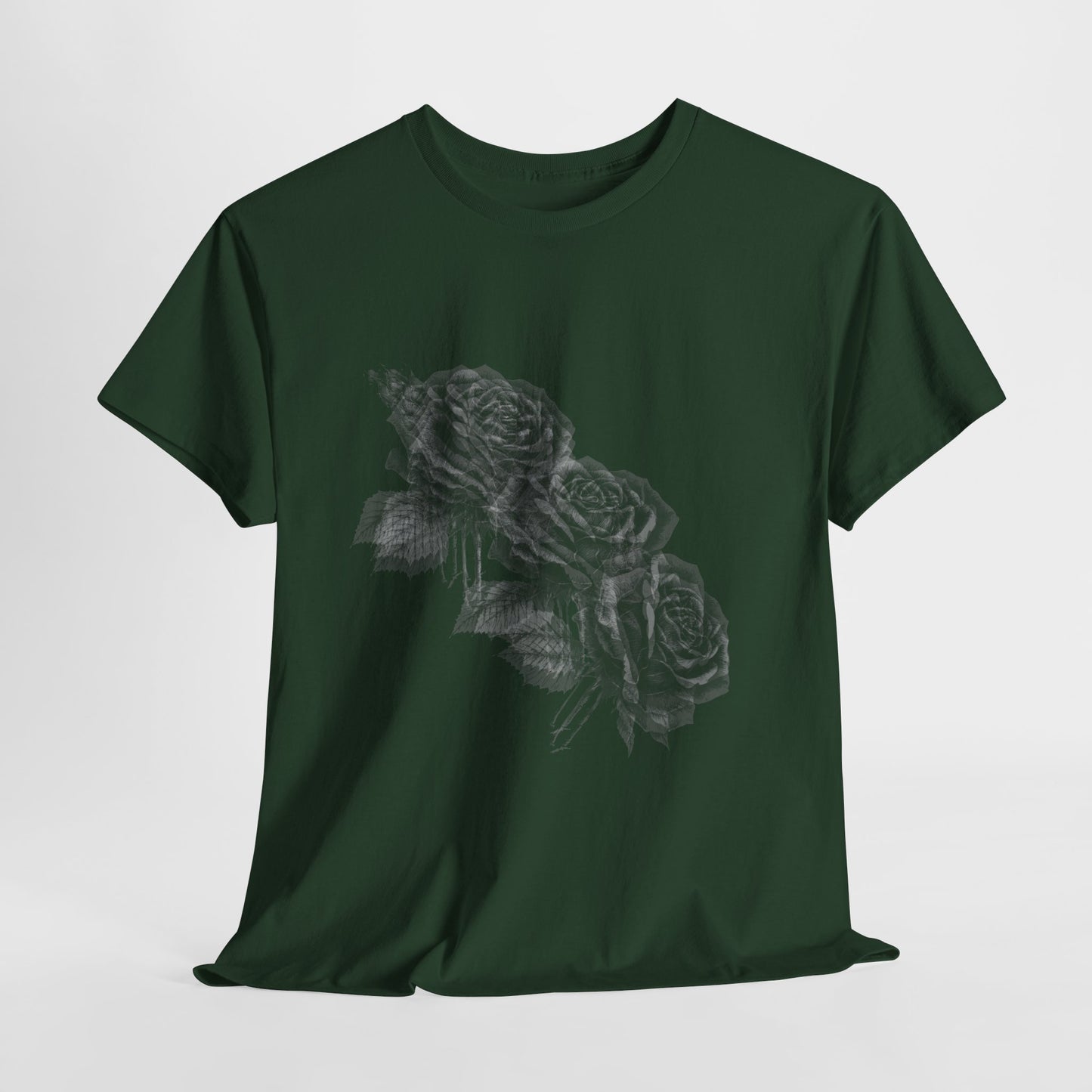 Y2k Gothic Faded Rose Unisex Heavy Cotton Tee