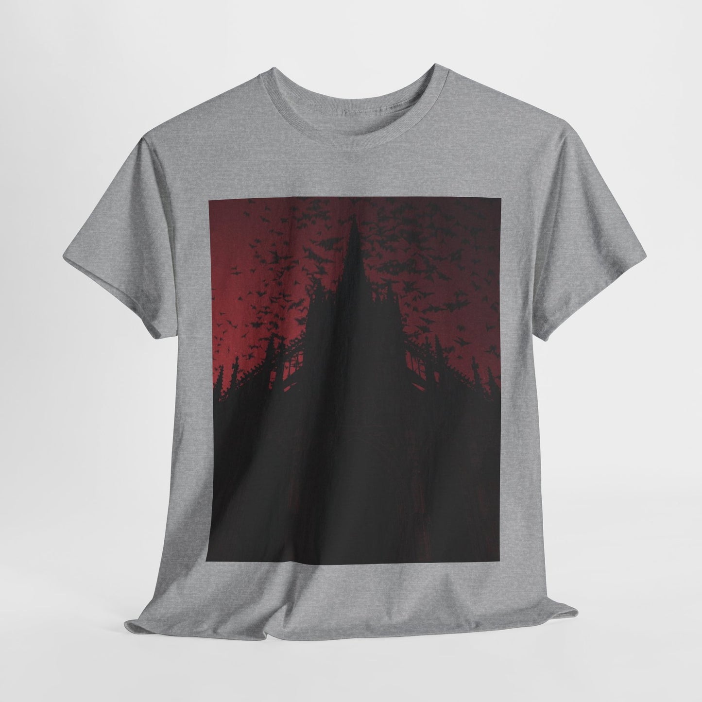 Dark Fantasy Cathedral Unisex Heavy Cotton Tee