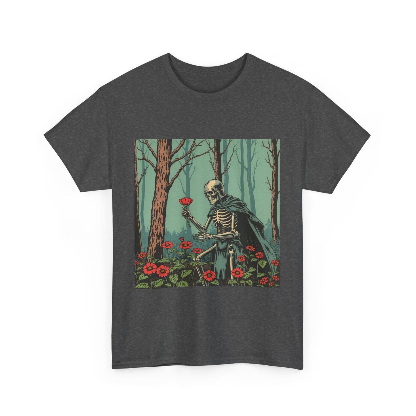 Skeleton in the Woods Unisex Heavy Cotton T-Shirt