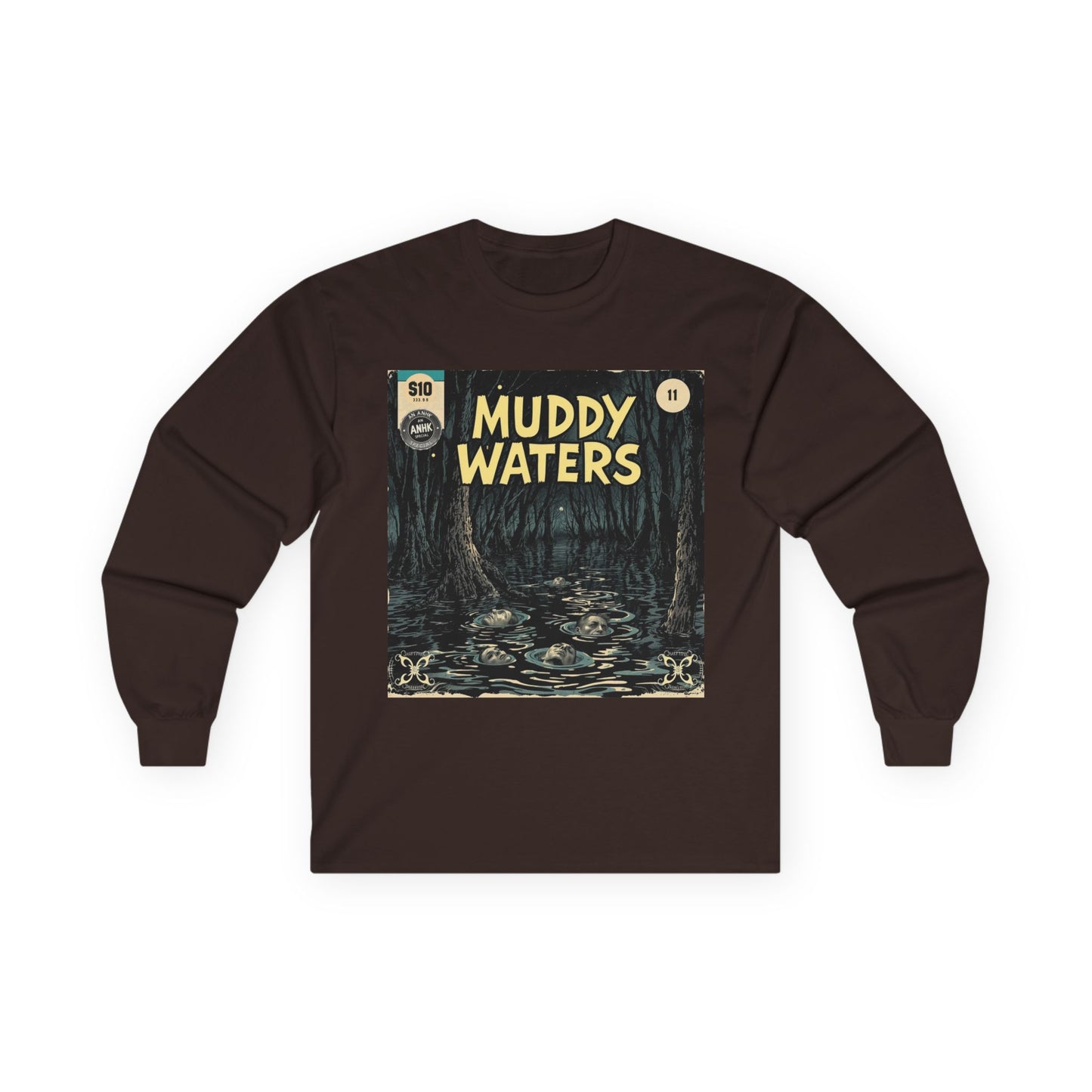 Vintage Comic Cover 'Muddy Waters' Long Sleeve Tee
