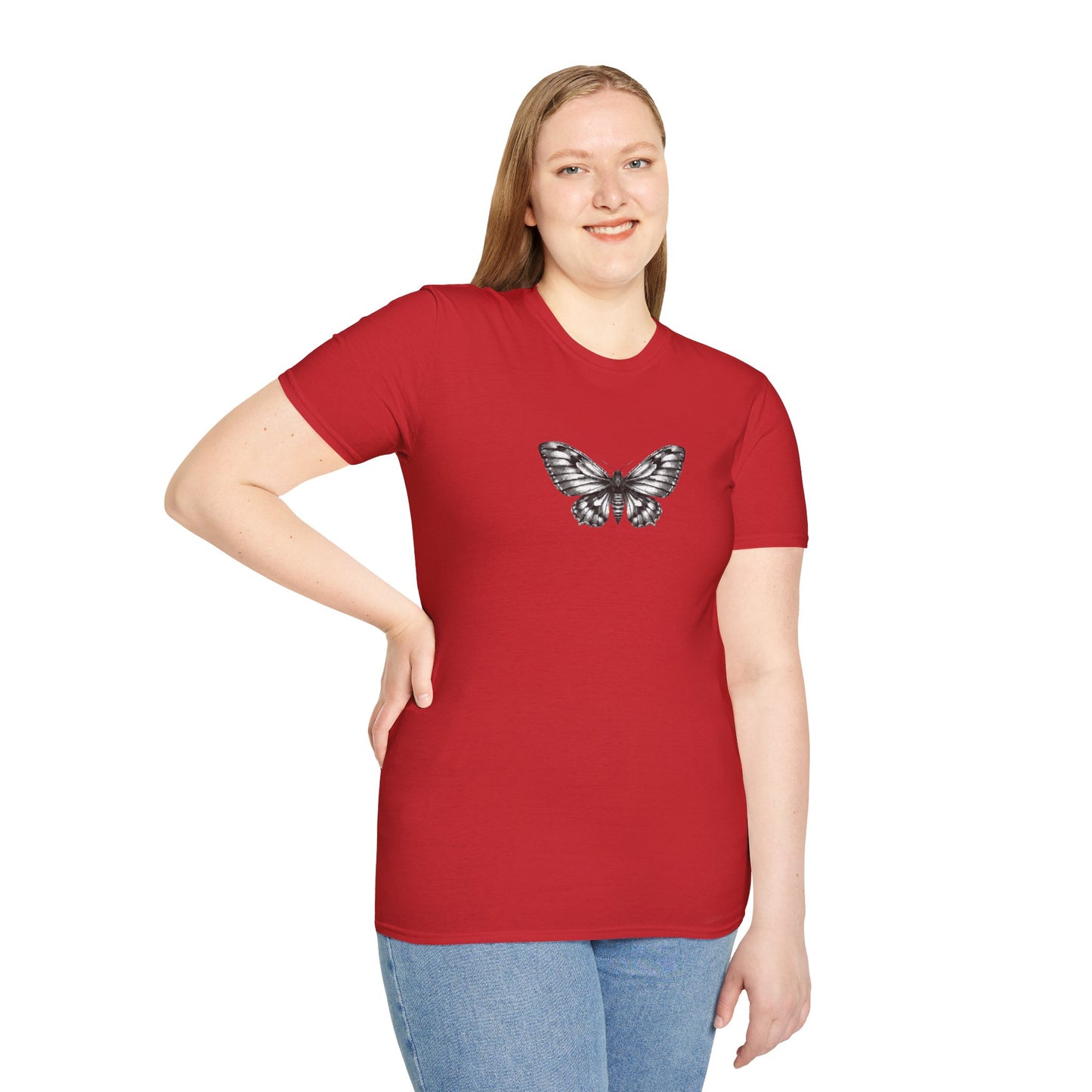 Gothic Y2k Moth Unisex Softstyle T-Shirt