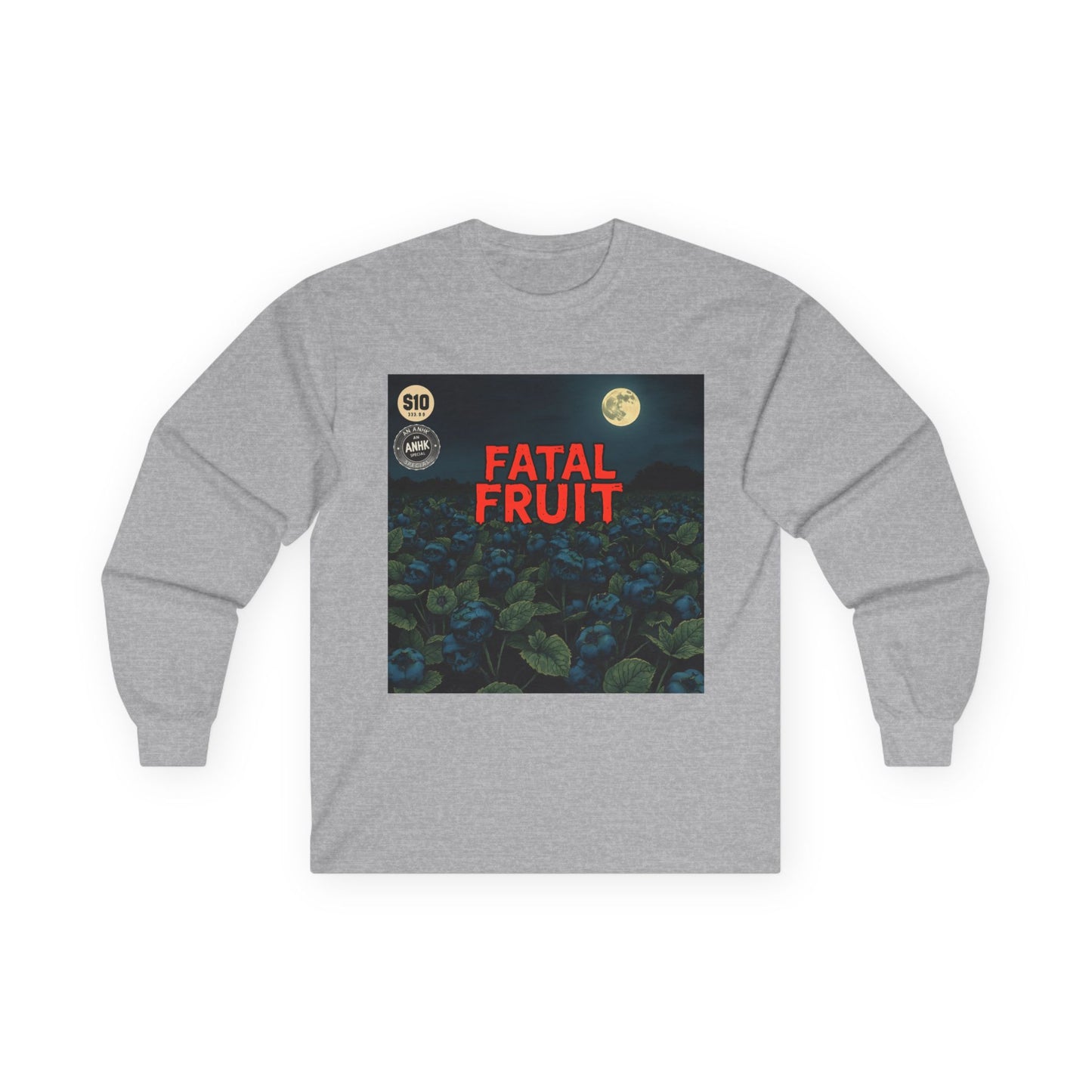 Fatal Fruit Long Sleeve Tee | Unisex Cotton T-Shirt for Casual Wear