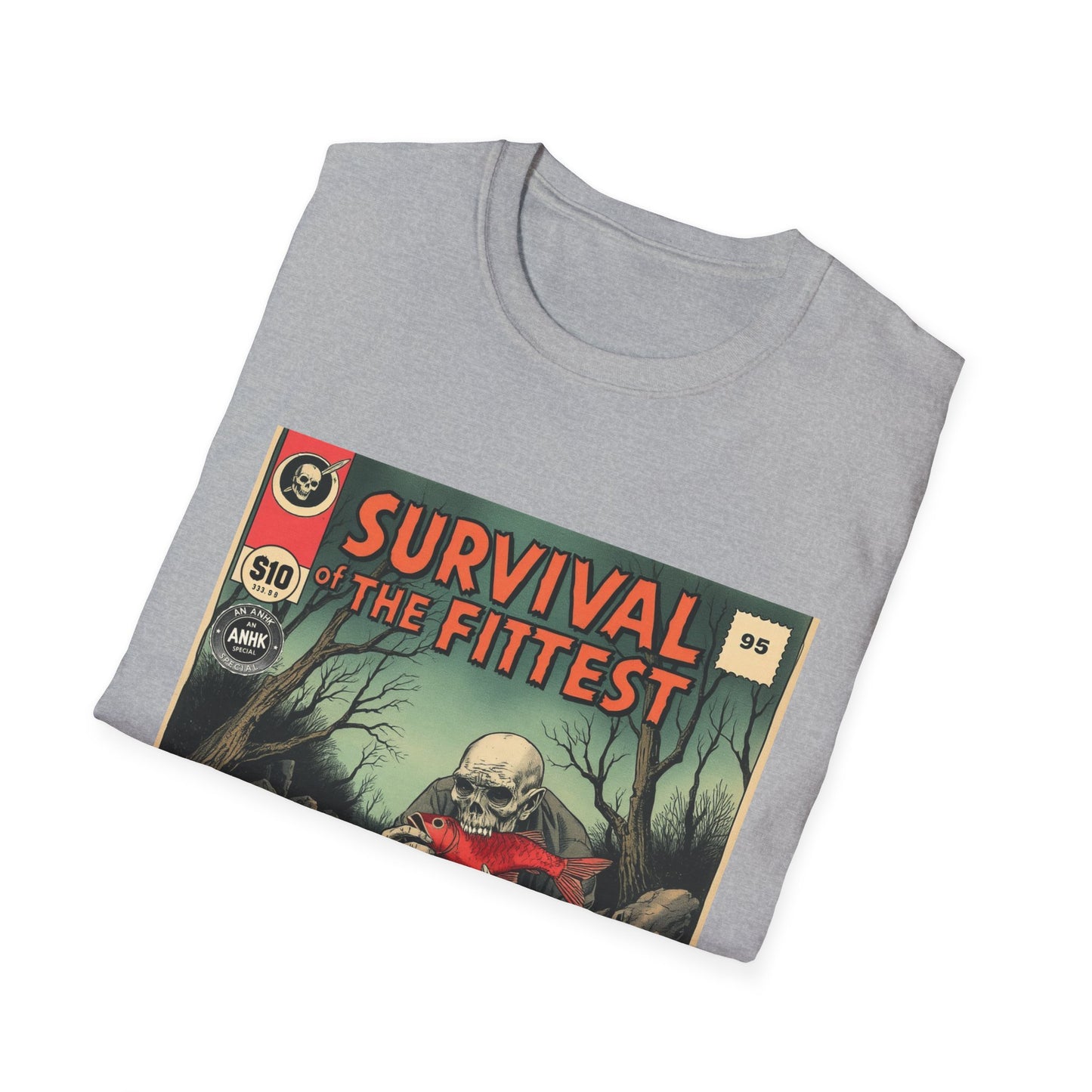 Vintage Comic Cover 'Survival of the Fittest' T-Shirt