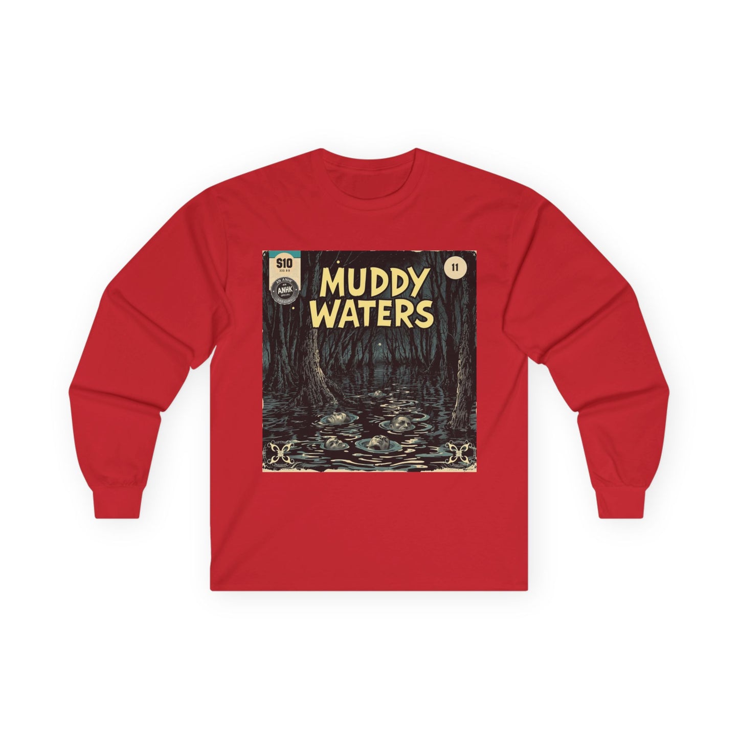 Vintage Comic Cover 'Muddy Waters' Long Sleeve Tee