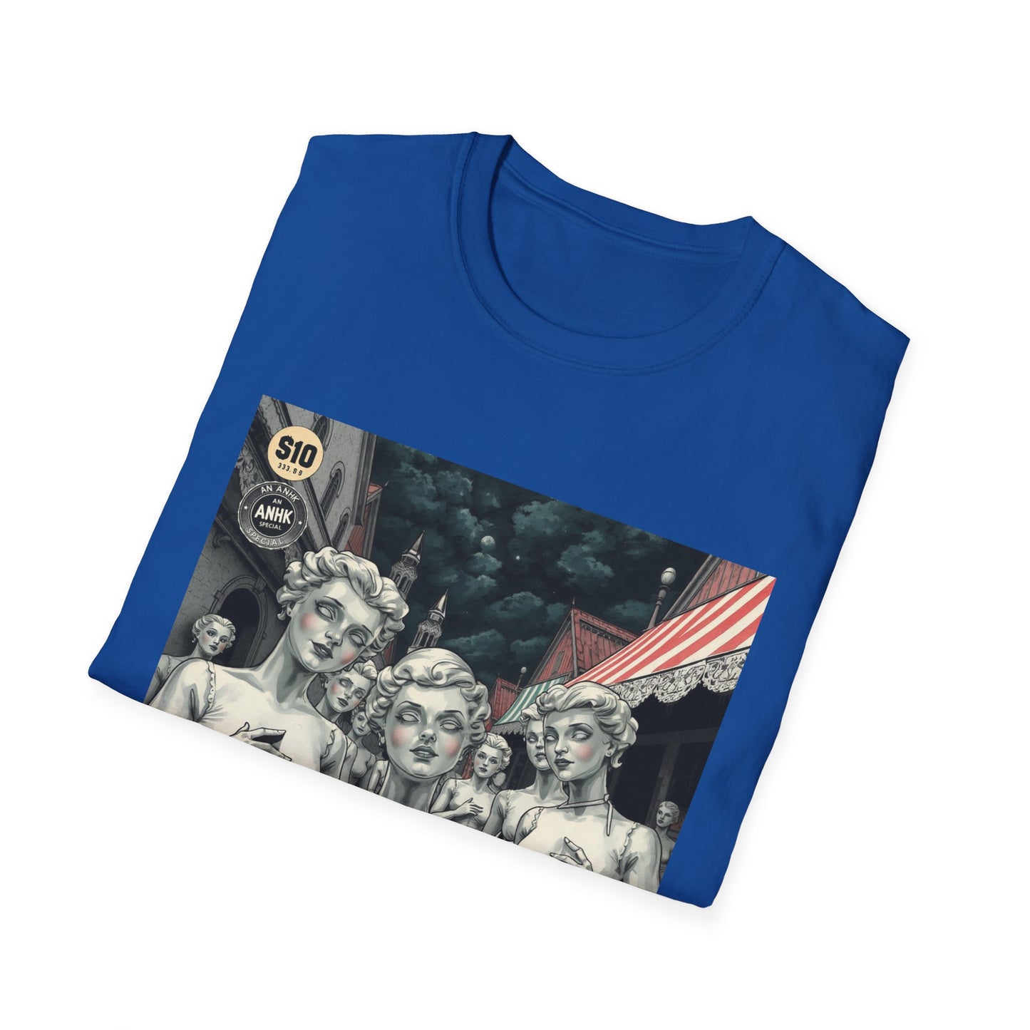 Vintage Comic Cover 'Chipped Porcelain' Art Unisex Softstyle T-Shirt