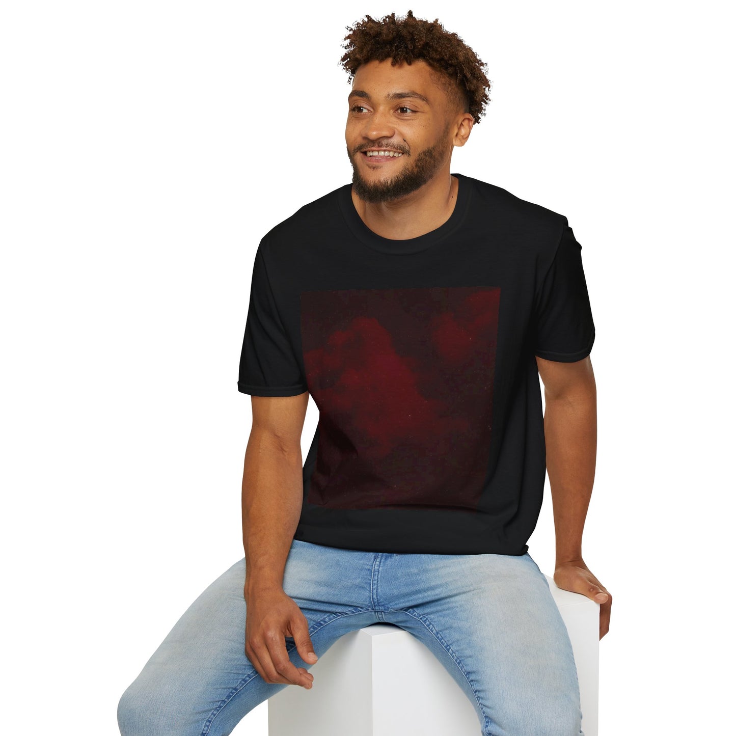 Cloud Series Unisex Softstyle T-Shirt with Abstract Design