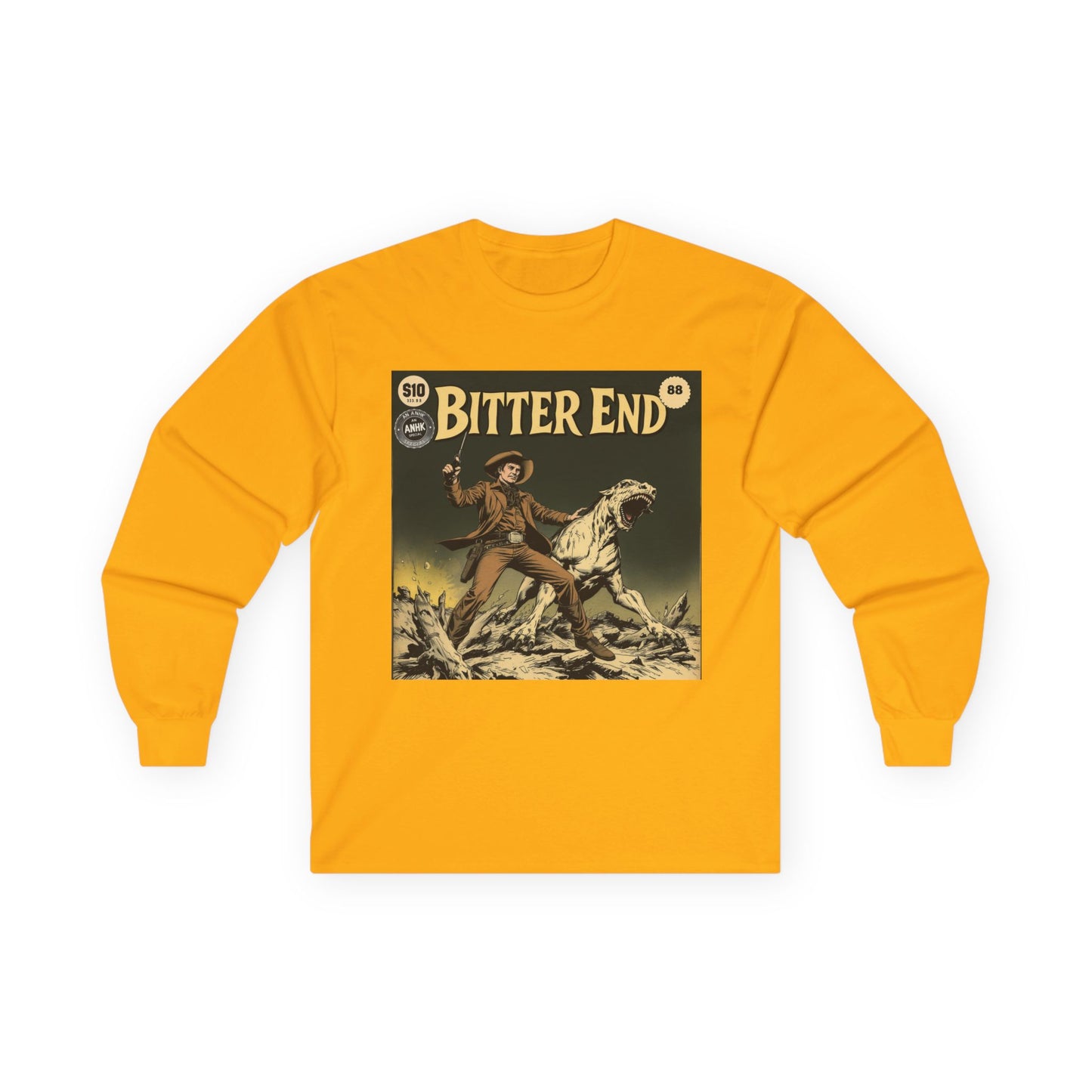 Vintage Comic Cover 'Bitter End' Long Sleeve Tee
