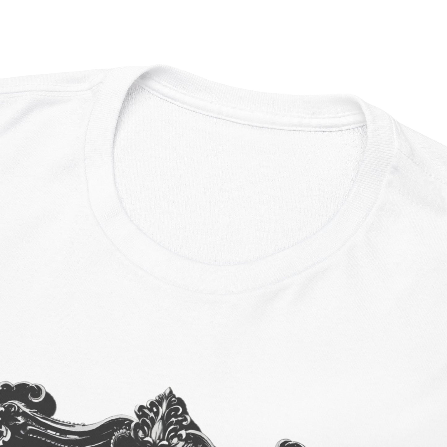 Gothic Y2k Rose Frame Unisex Heavy Cotton Tee