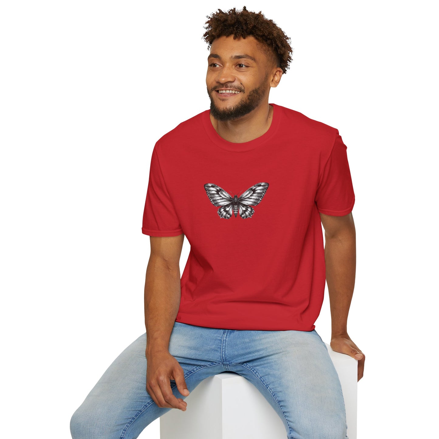 Gothic Y2k Moth Unisex Softstyle T-Shirt