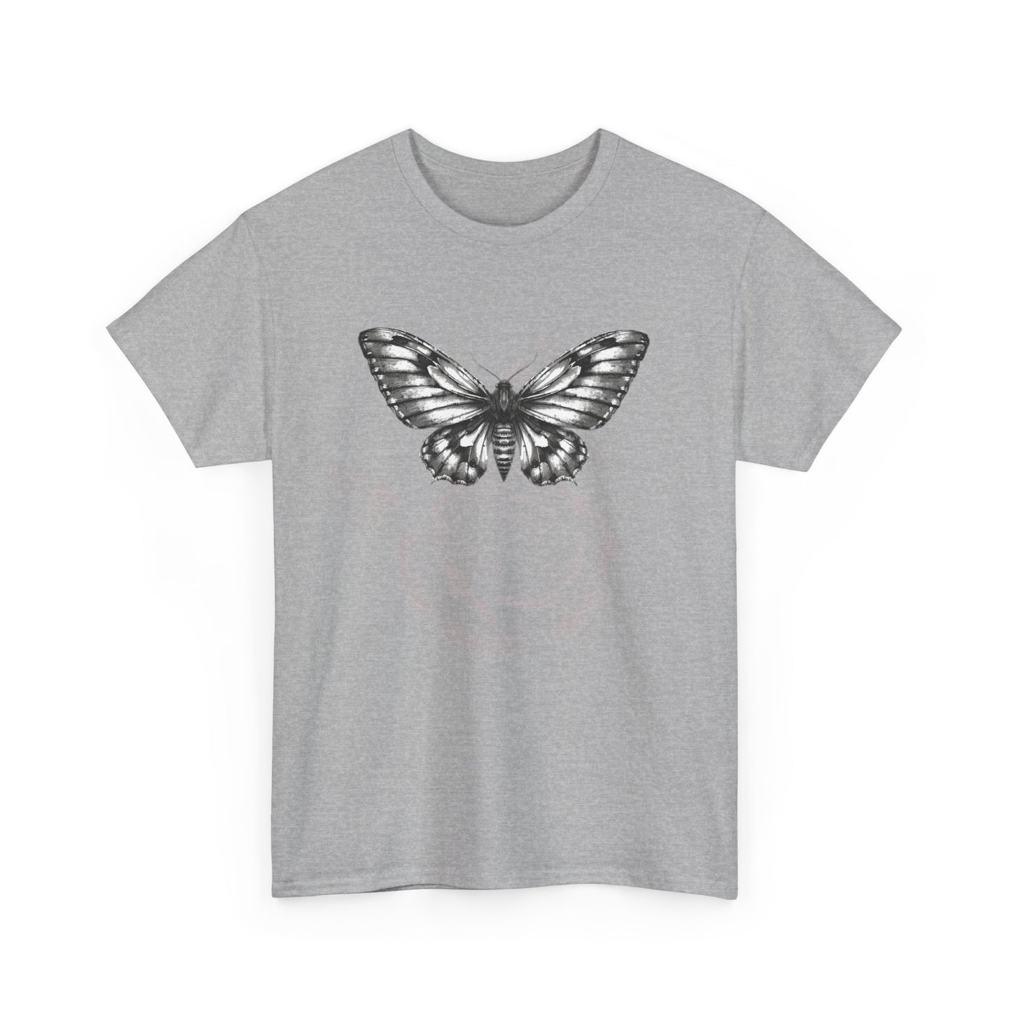Gothic Y2k Butterfly Graphic Unisex Heavy Cotton Tee