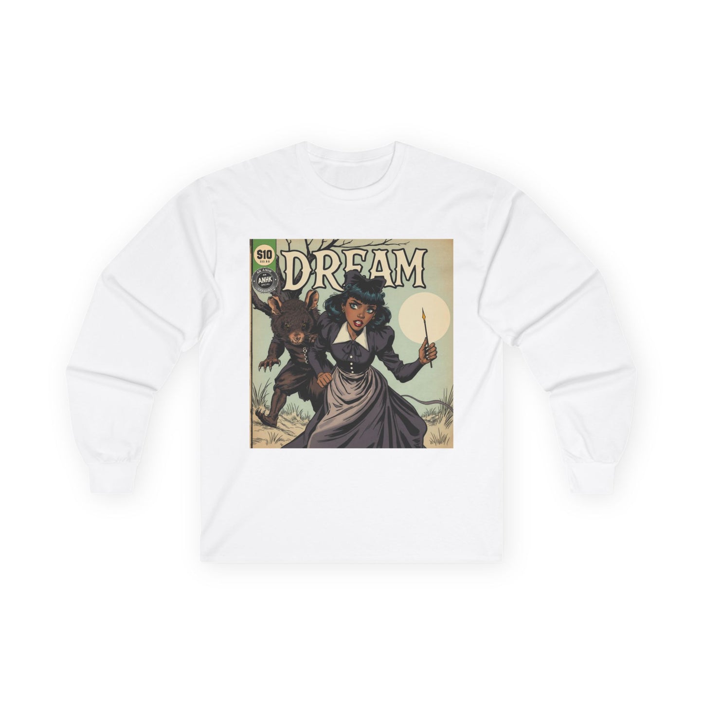 Vintage Comic Cover Dreamy Wonderland Unisex Long Sleeve Tee