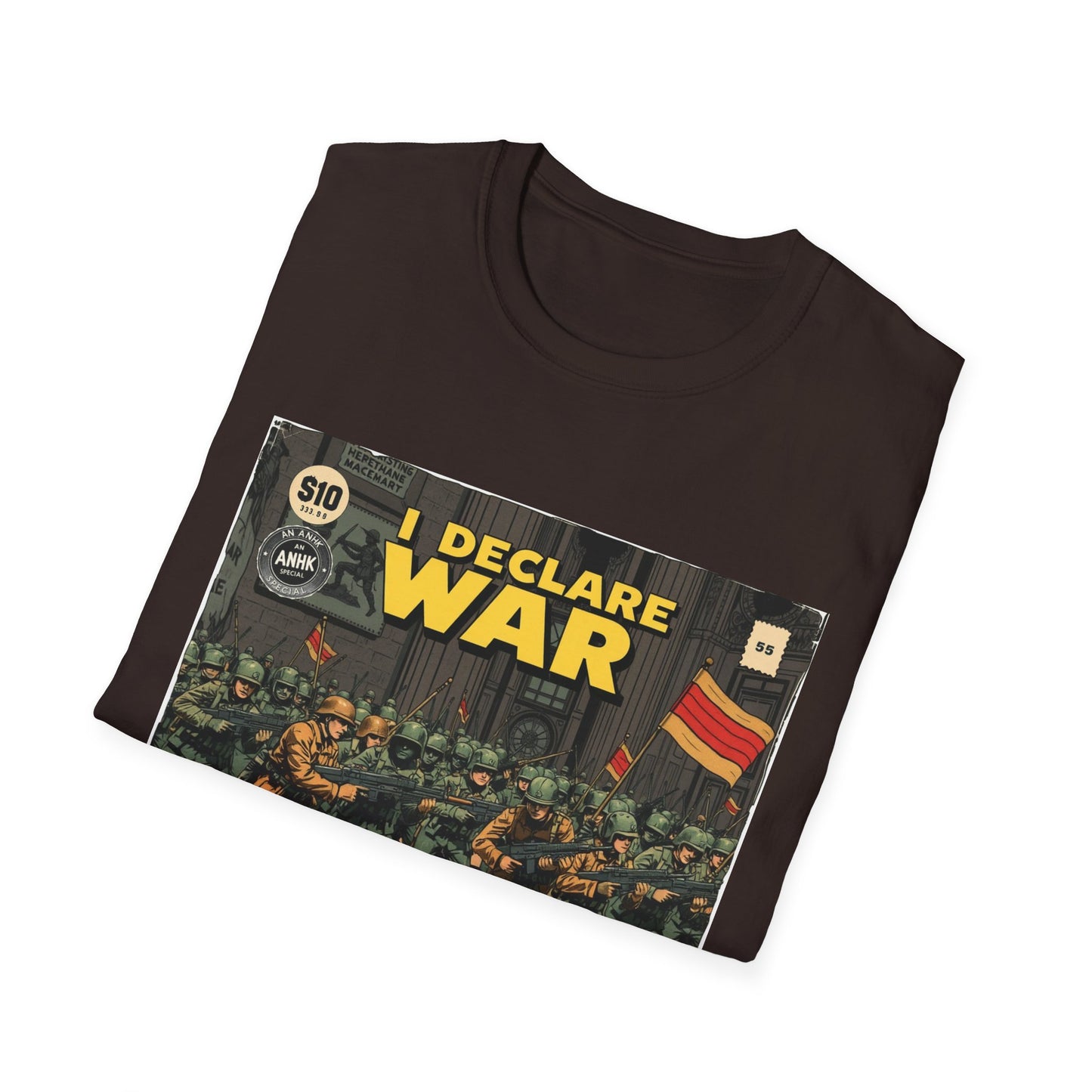 Vintage Comic Cover 'I Declare War' Graphic T-Shirt