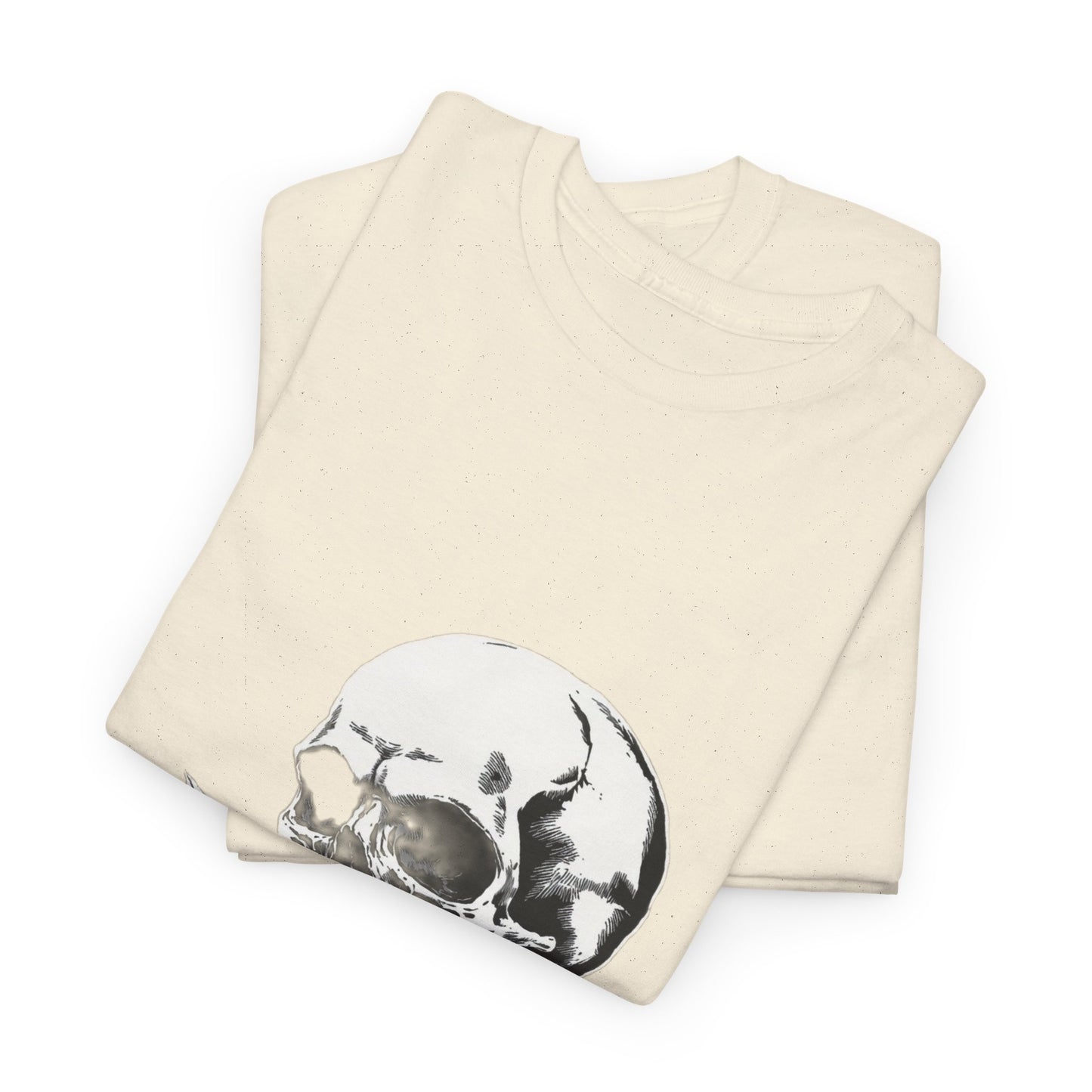Skelly Goth Skull & Rose Tee - Unisex Heavy Cotton T-Shirt