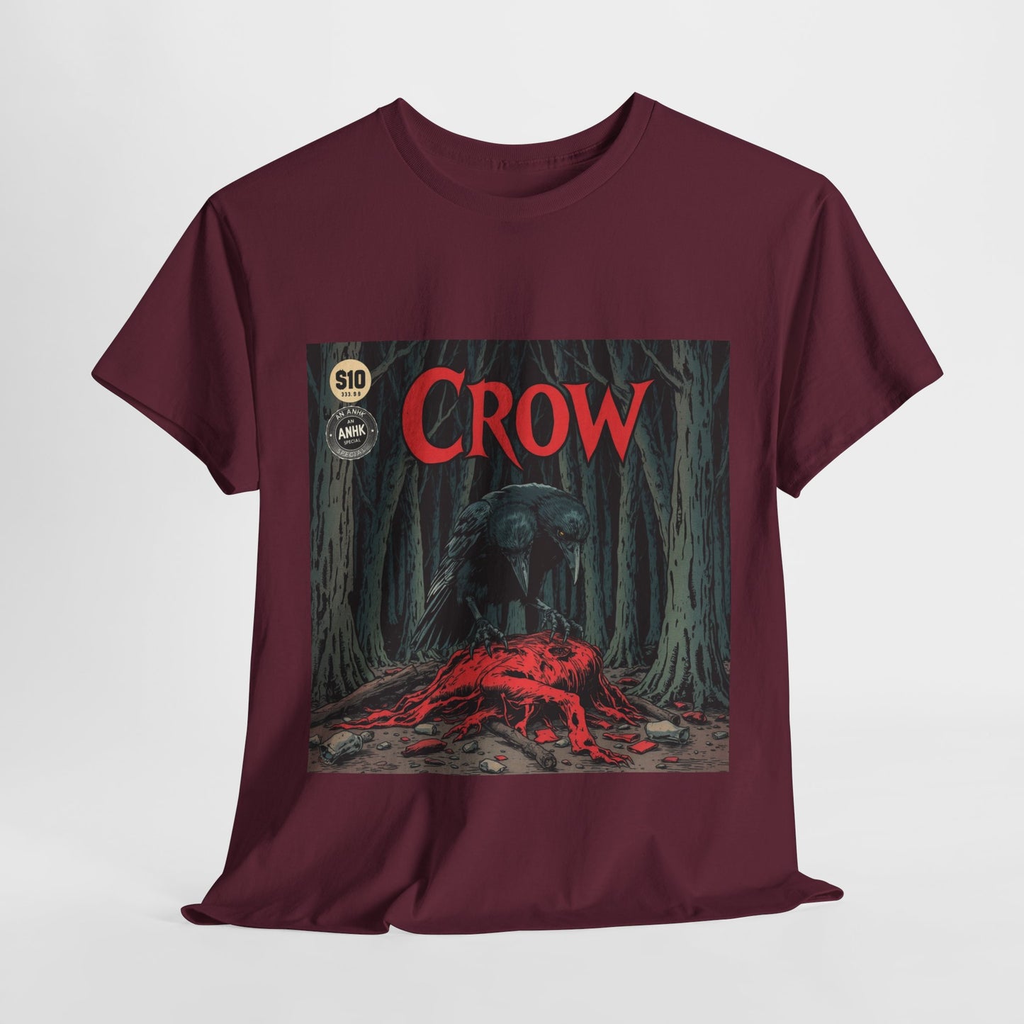 Vintage Comic Cover Crow Graphic Tee