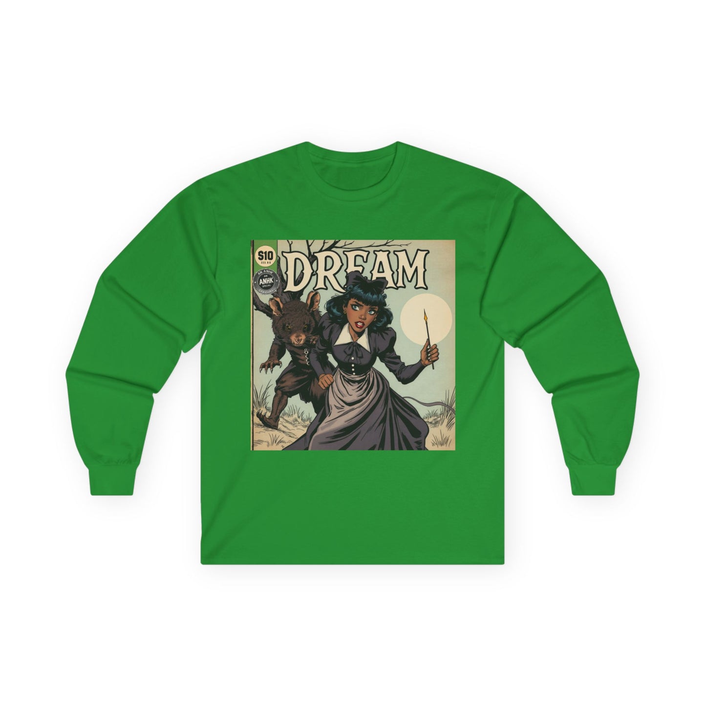 Vintage Comic Cover Dreamy Wonderland Unisex Long Sleeve Tee
