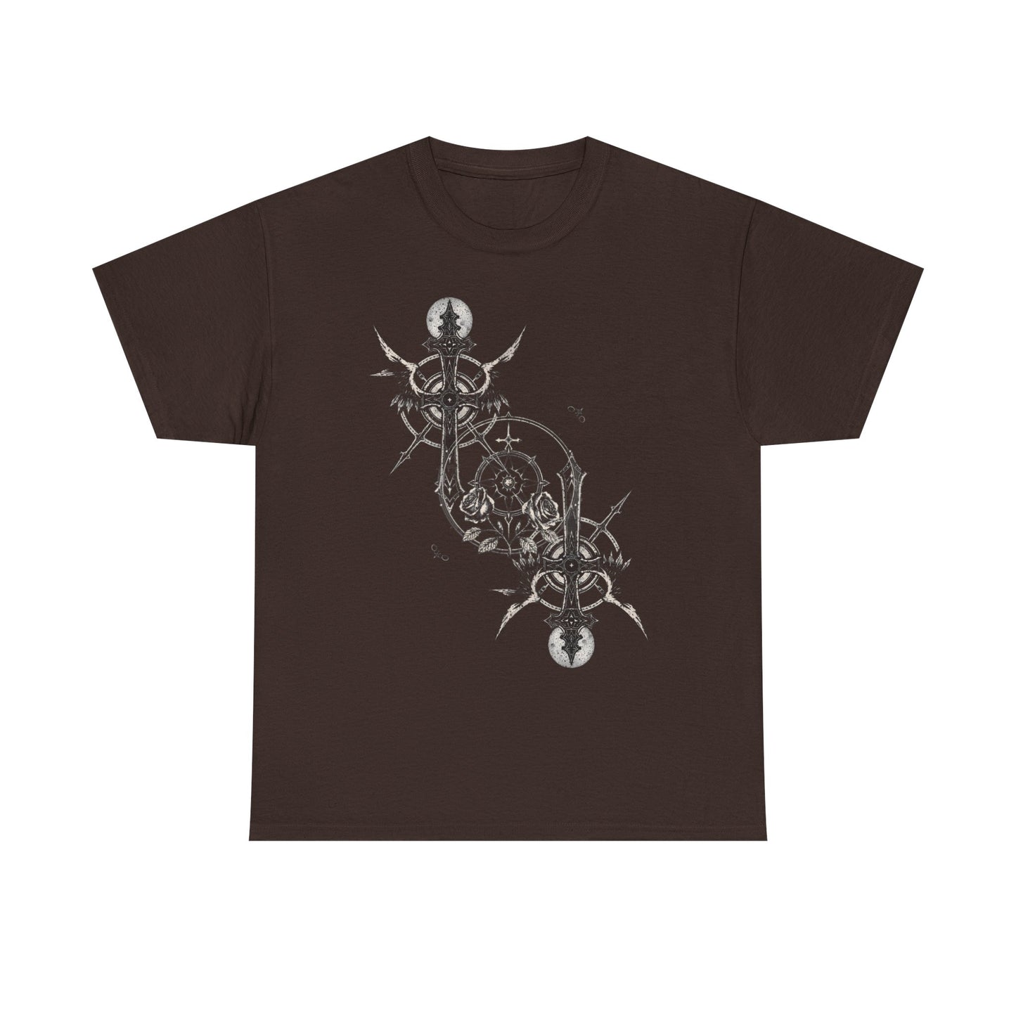 Gothic Y2k Cross Unisex Heavy Cotton Tee