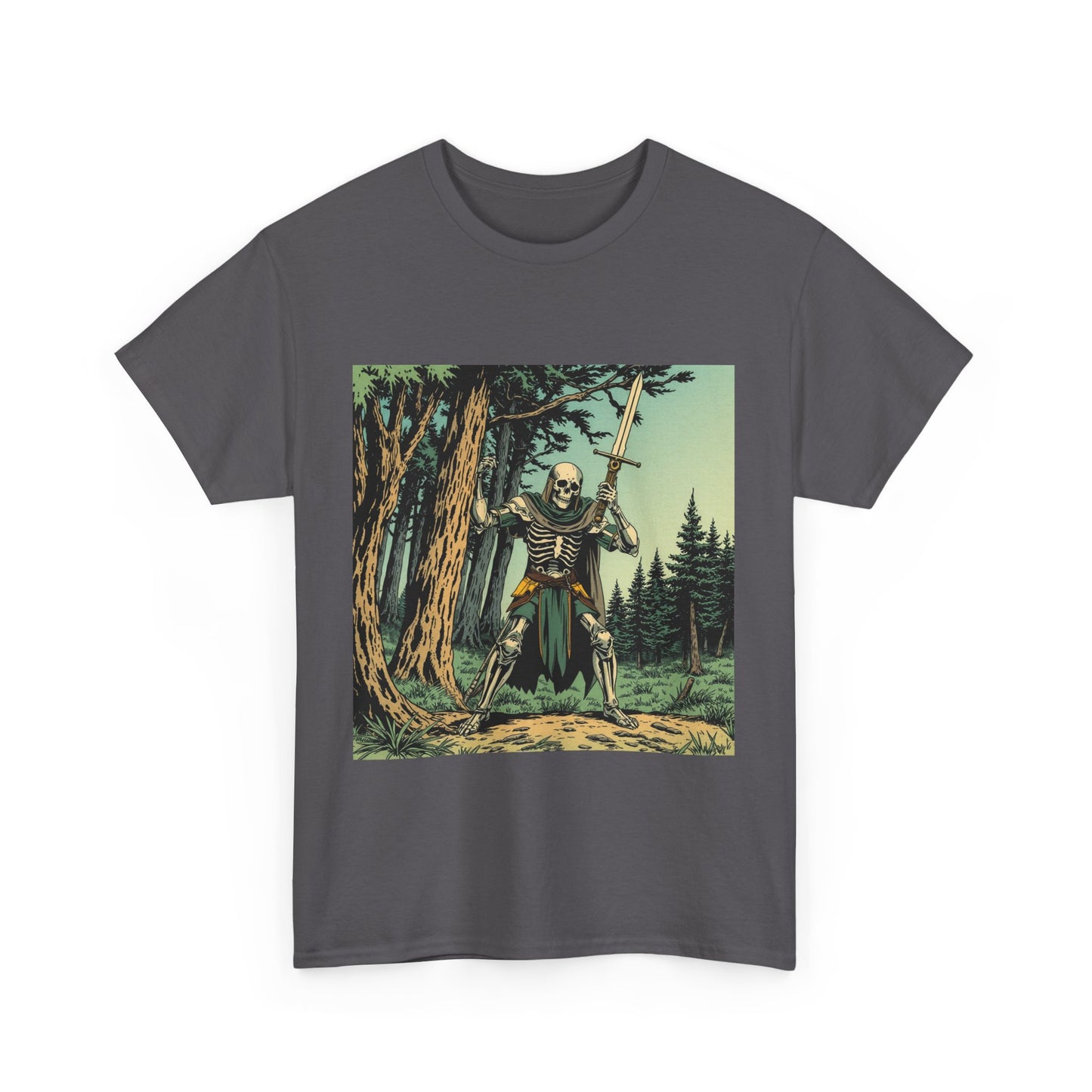 Skelly Goth Vintage Comic Cover Unisex Heavy Cotton Tee