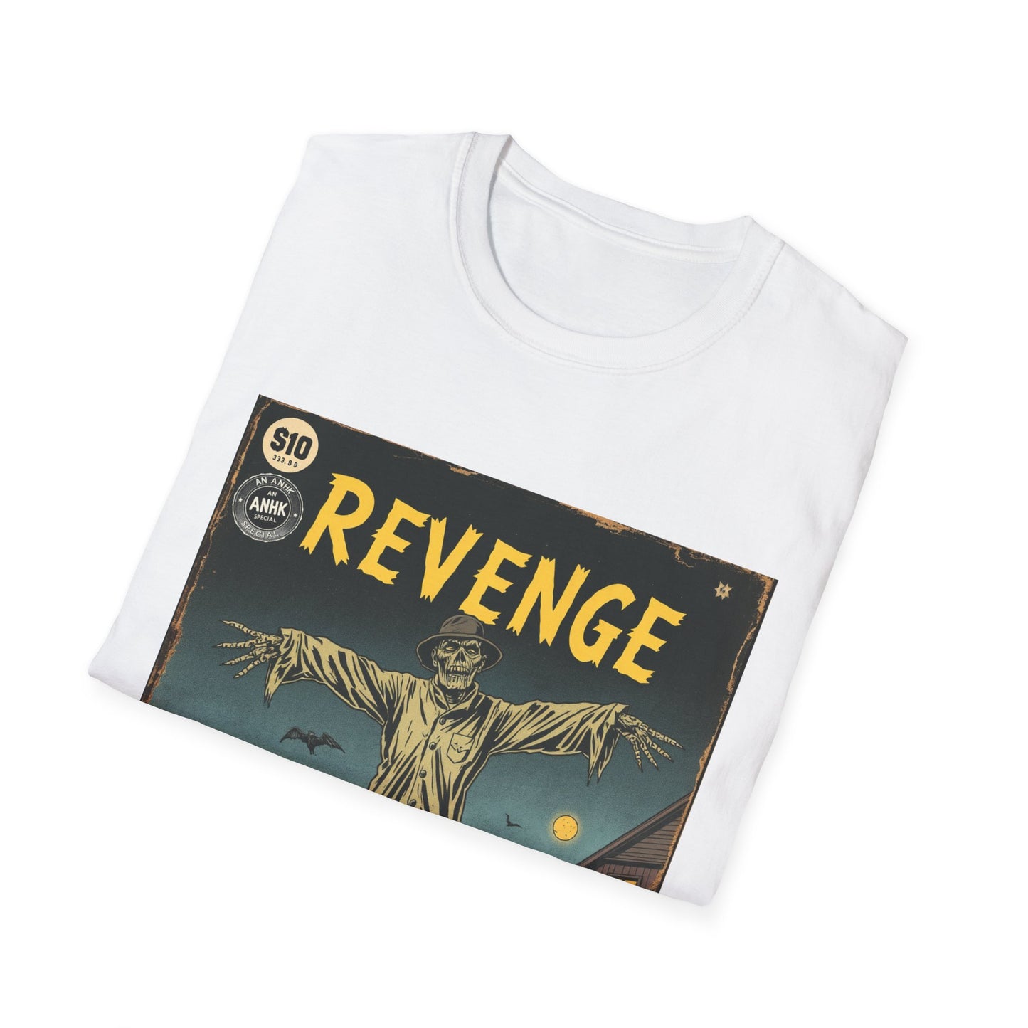 Vintage Comic Cover 'Scarecrow Revenge' T-Shirt