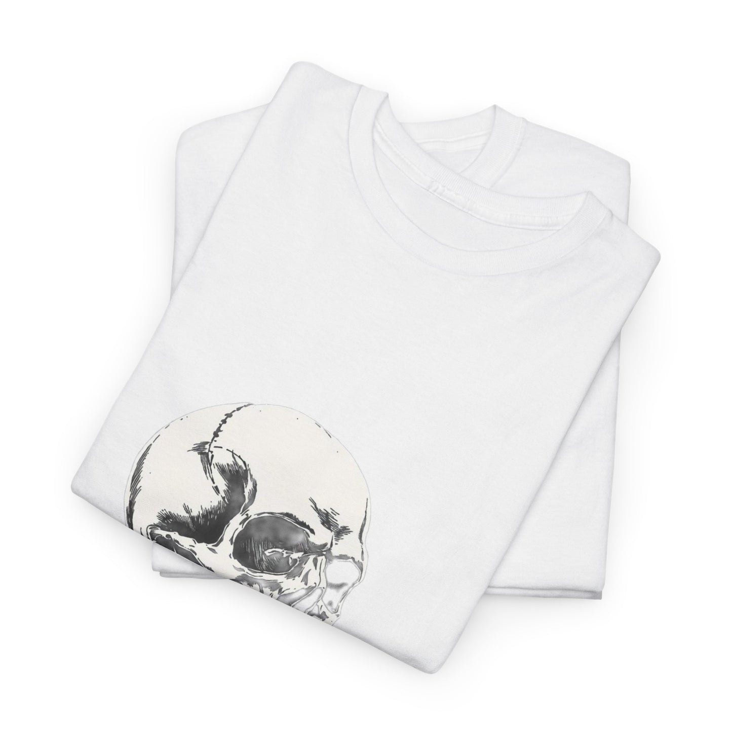 Skelly Goth Skull And Rose Unisex Heavy Cotton Tee