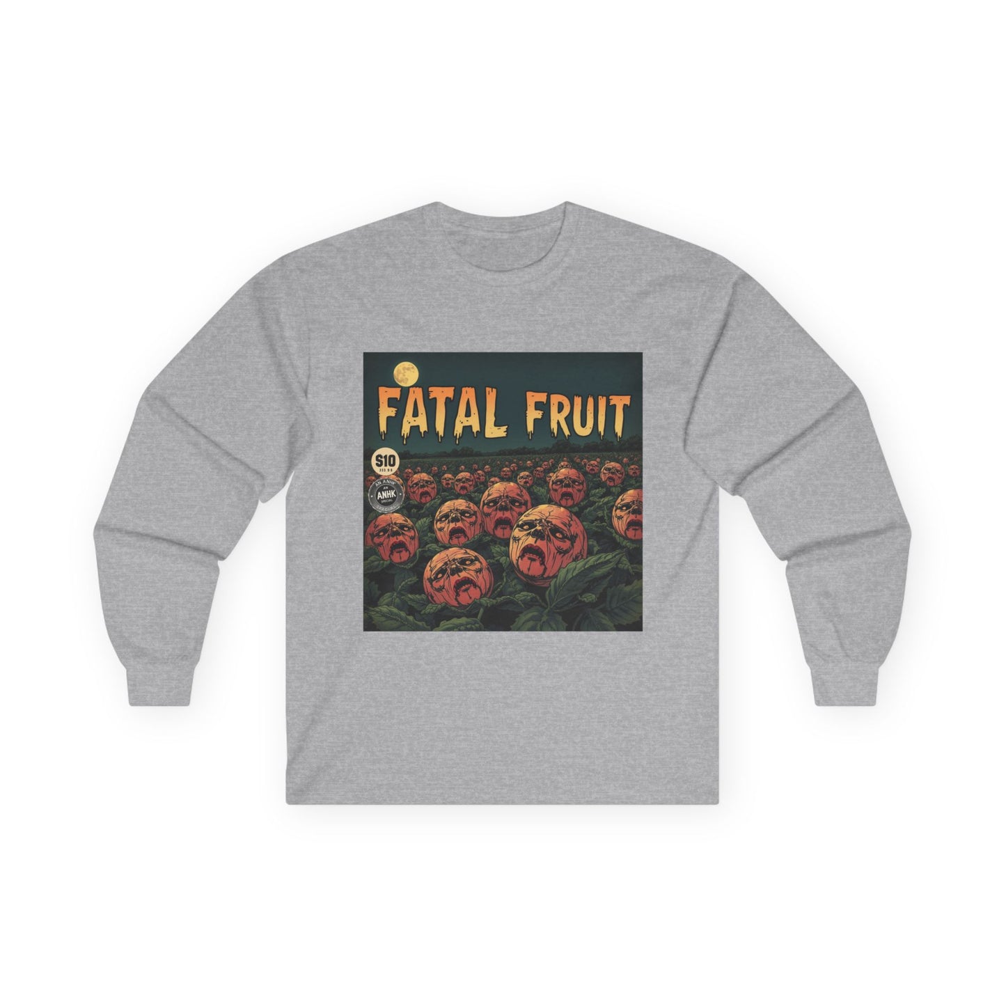 Vintage Comic Cover Fatal Fruit Unisex Long Sleeve Tee
