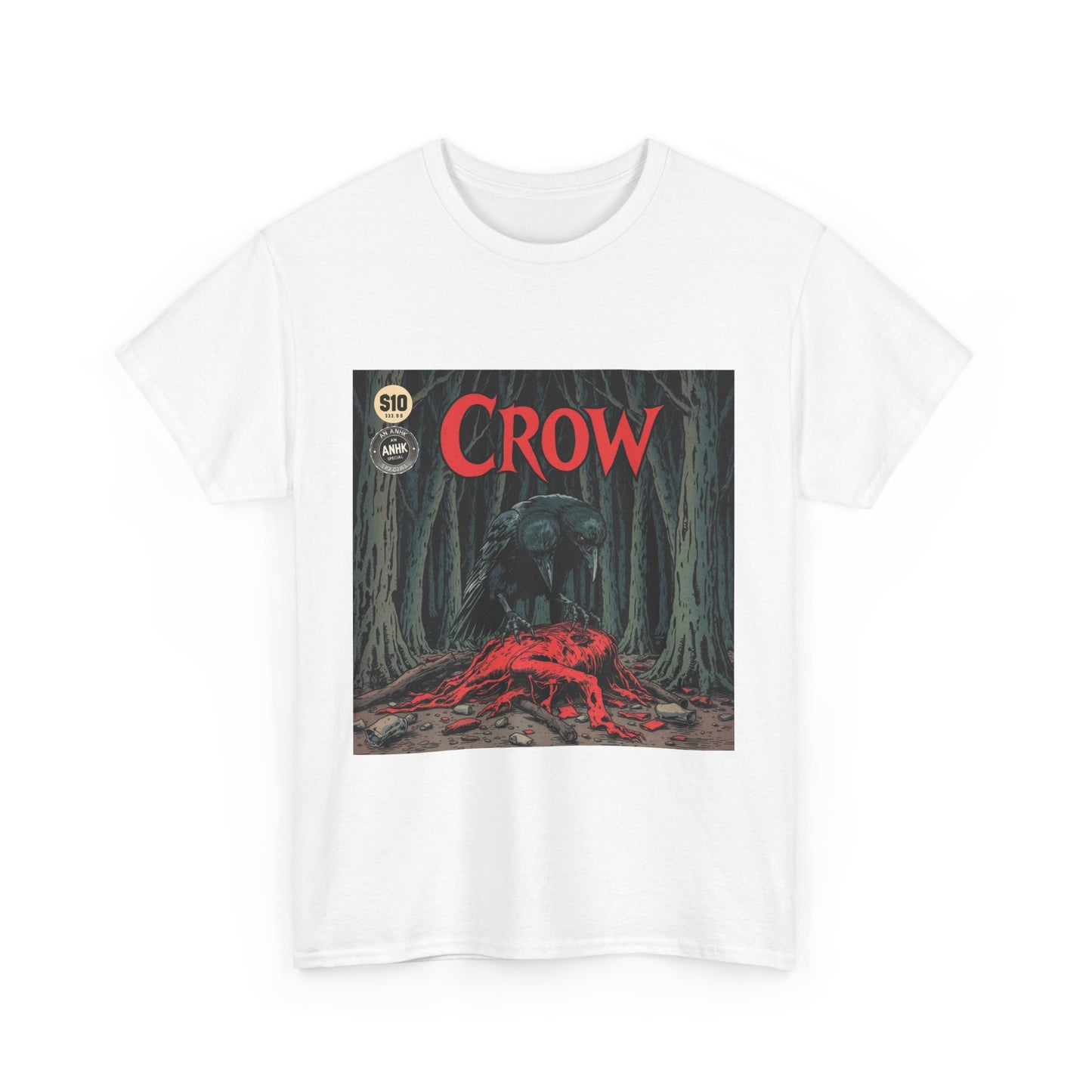 Vintage Comic Cover Crow Graphic Tee
