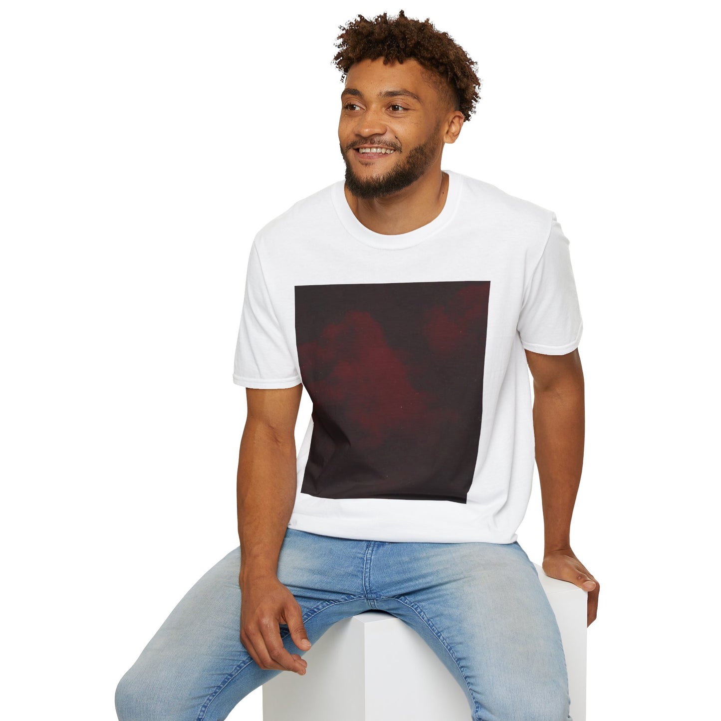 Cloud Series Unisex Softstyle T-Shirt with Abstract Design
